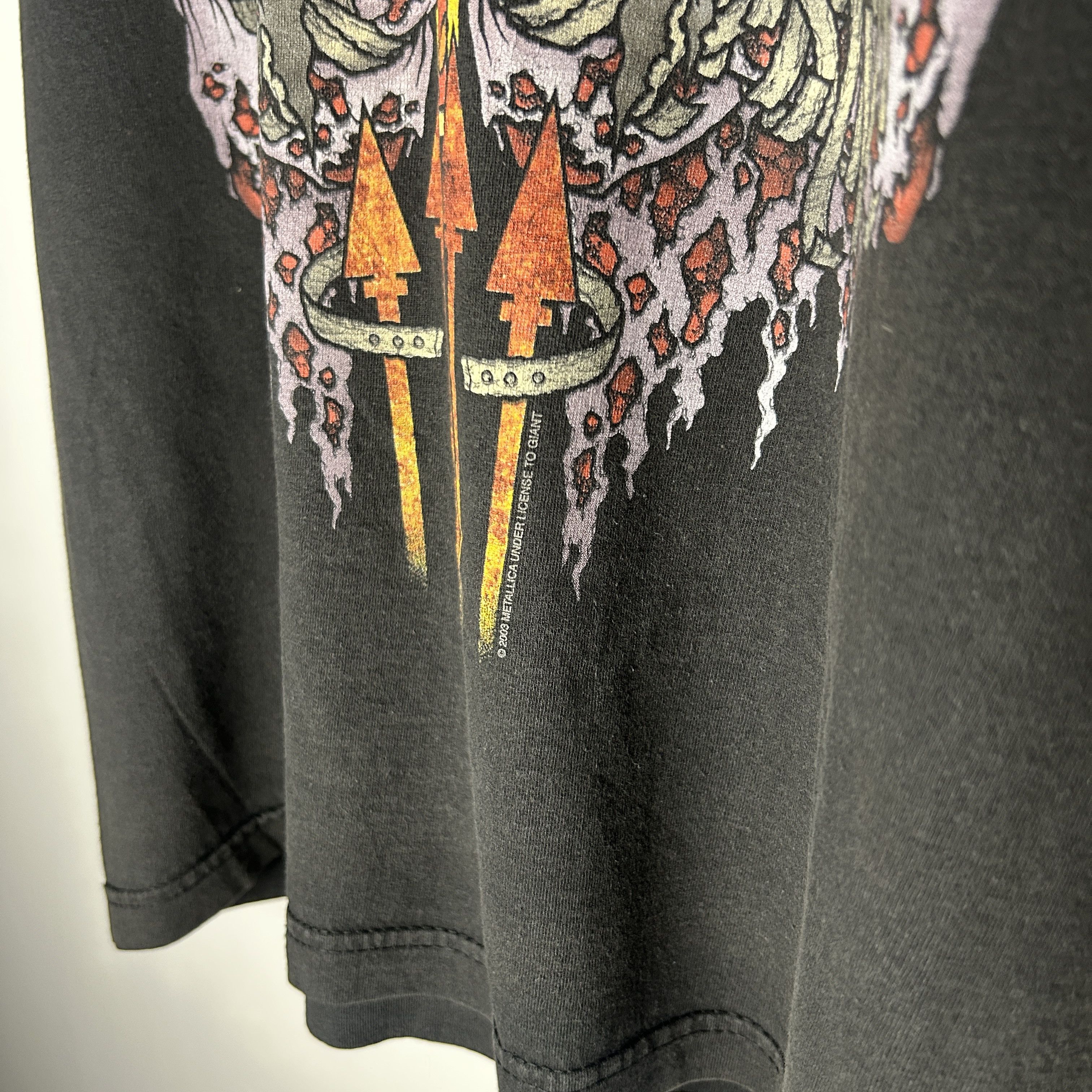Band Tees Vintage Metallica 2003 Pushead Band T-shirt Size US L / EU 52-54 / 3 - 5 Thumbnail