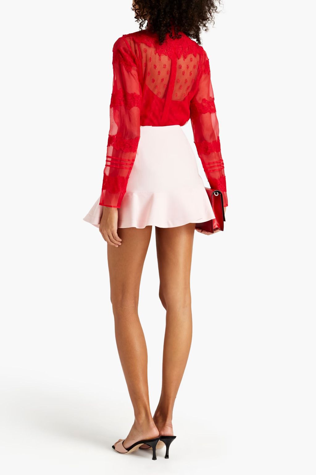 Valentino o1y0326 Blouse in Red Size S / US 4 / IT 40 - 3 Thumbnail