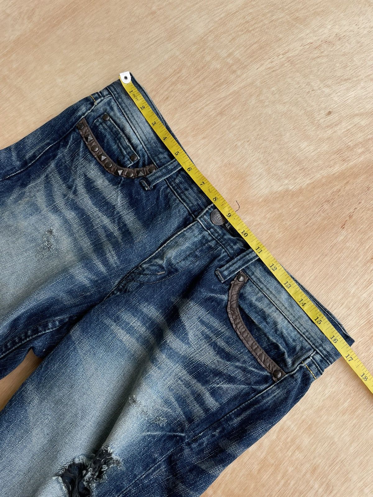 If Six Was Nine × Japanese Brand Distressed Denim Murder License Ifsixwasnine Size US 32 / EU 48 - 13 Thumbnail