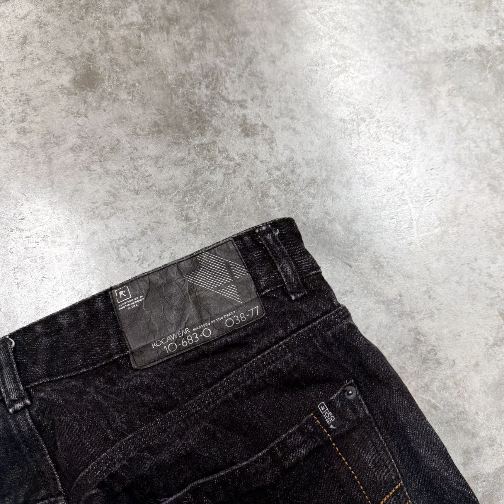 Rocawear Rocawear Jeans Mens 38x29 Black Charcoal Wash Regular Fit Straight Hip Hop Denim Size US 38 / EU 54 - 3 Thumbnail