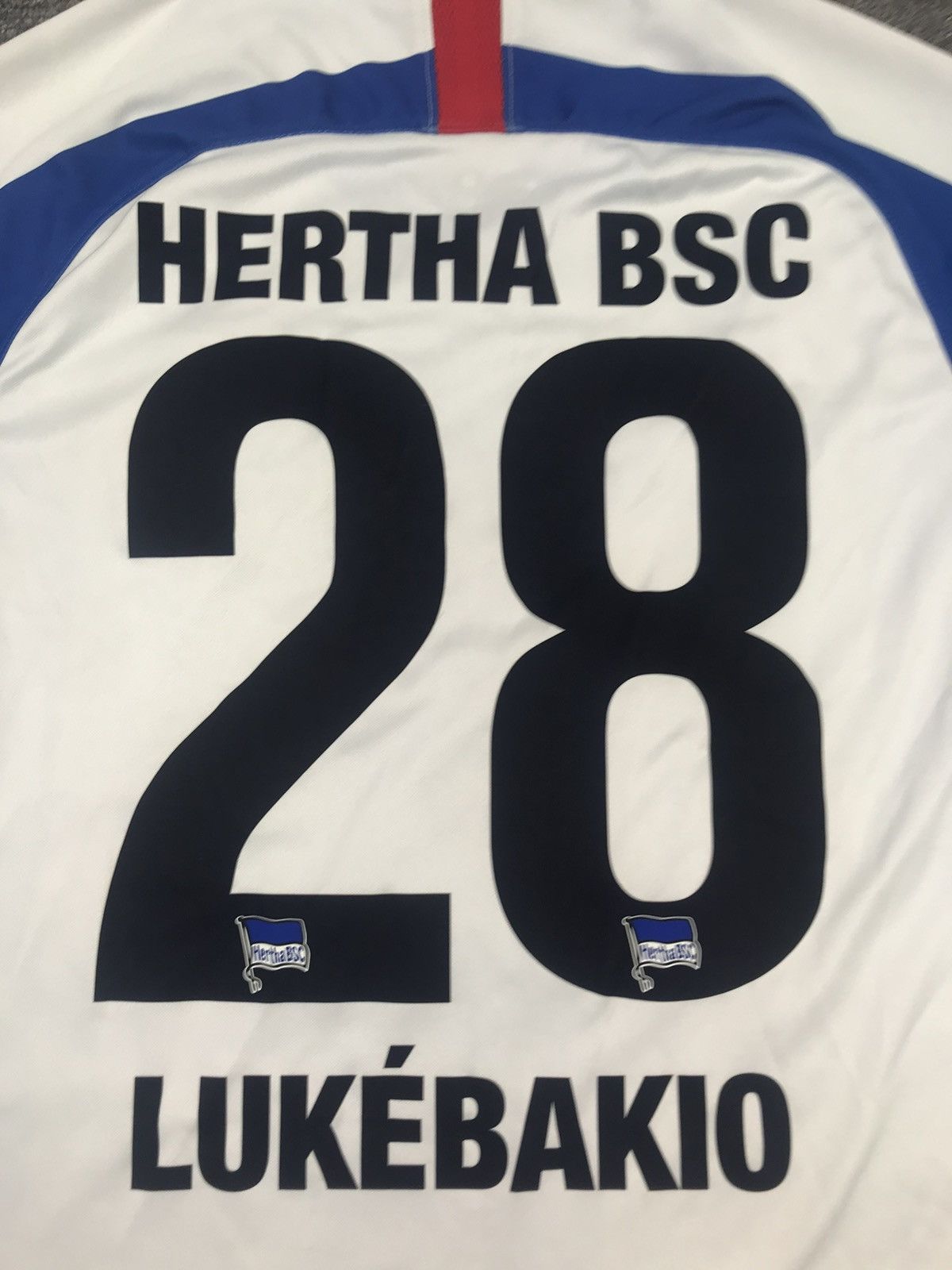 Nike Nike Hertha Berlin FC Home Football 19/20 DODI LUKEBAKIO #28 Size US S / EU 44-46 / 1 - 11 Thumbnail