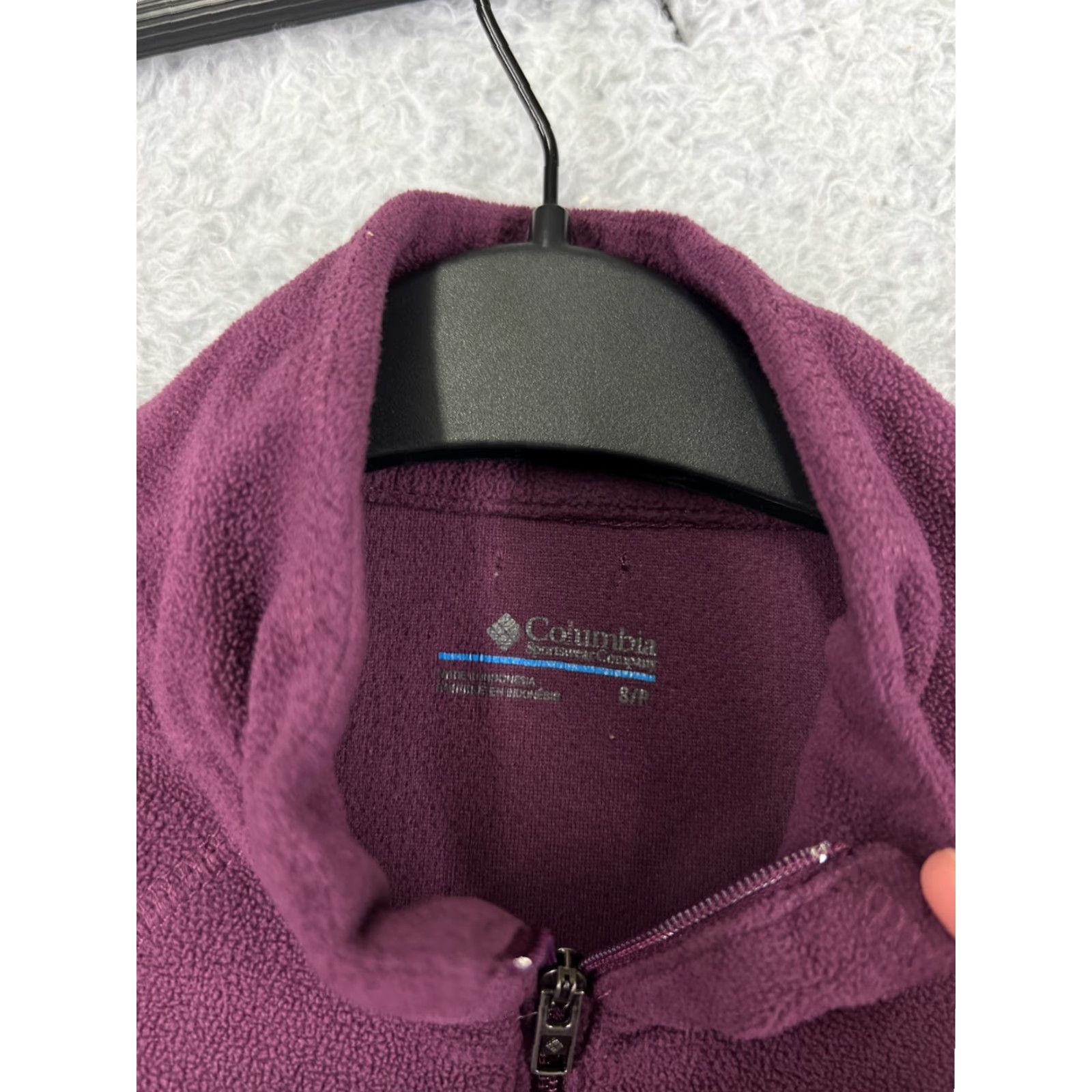 Vintage Columbia Sweater Womens Small Purple Fleece 1/4 Zip Mock Neck Polyester Hiking Size S / US 4 / IT 40 - 6 Thumbnail