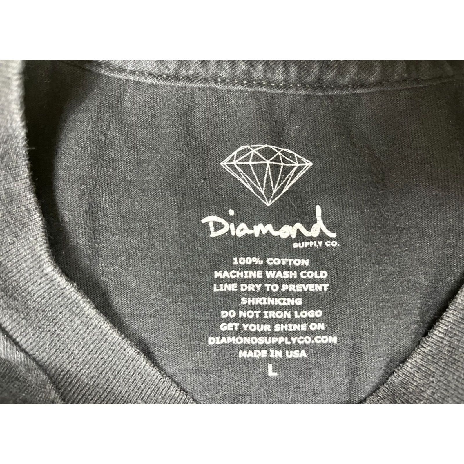 Diamond Supply Co. VINTAGE Diamond Supply Co. Diamond Life T-Shirt Men’s Black USA Large Crew Neck Short Sleeve Cotton Logo 90s Boys? Size US L / EU 52-54 / 3 - 4 Thumbnail
