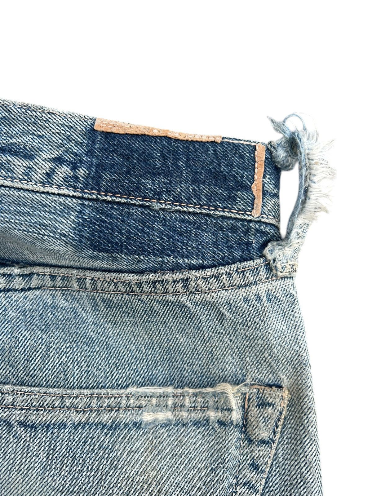 Kapital Thrashed Vintage Levis Big E Selvedge Denim Jeans Size US 34 / EU 50 - 12 Thumbnail