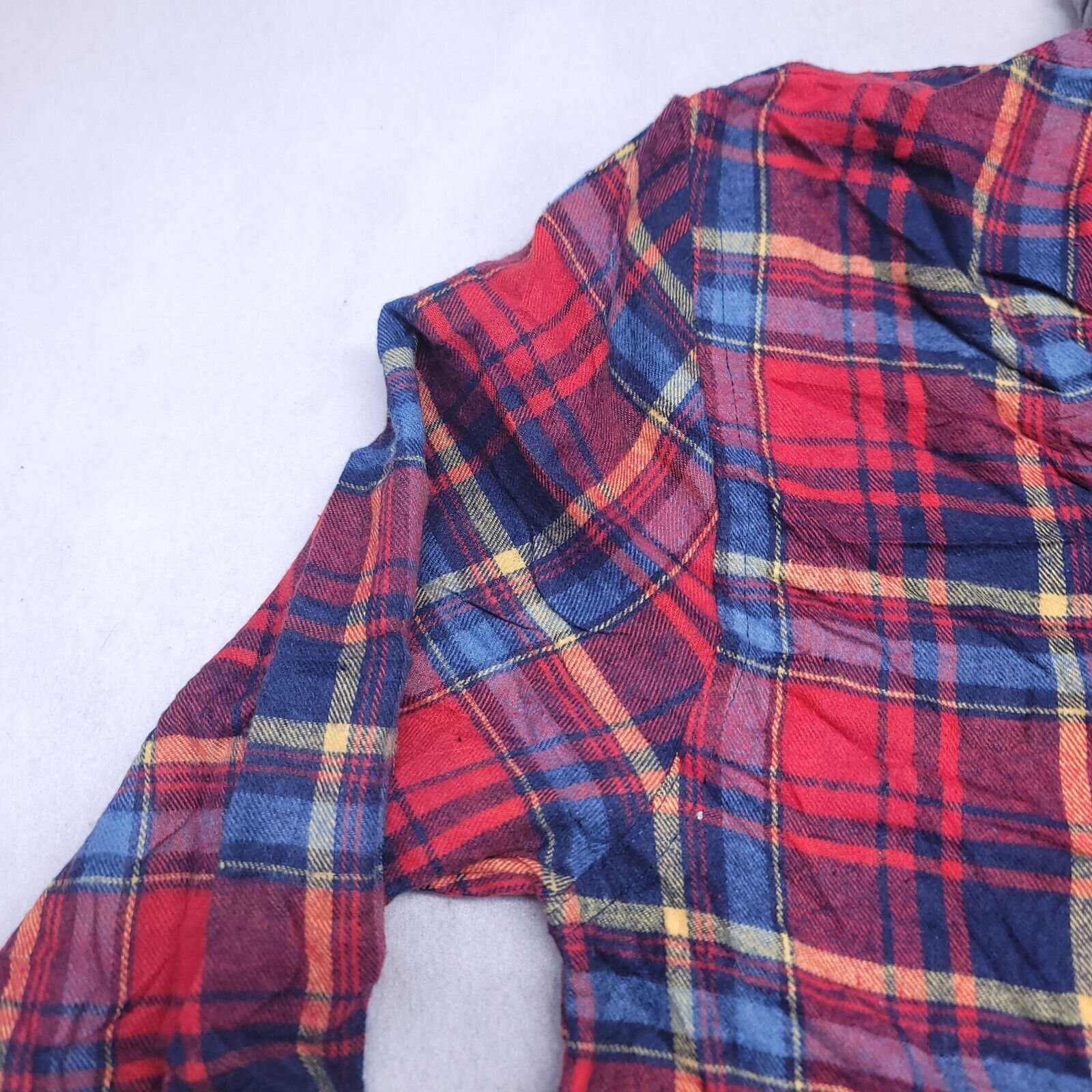 VSTR VSTR Casual Button Up Hoodie Mens Size XL Blue Red Plaid Size US XL / EU 56 / 4 - 4 Thumbnail
