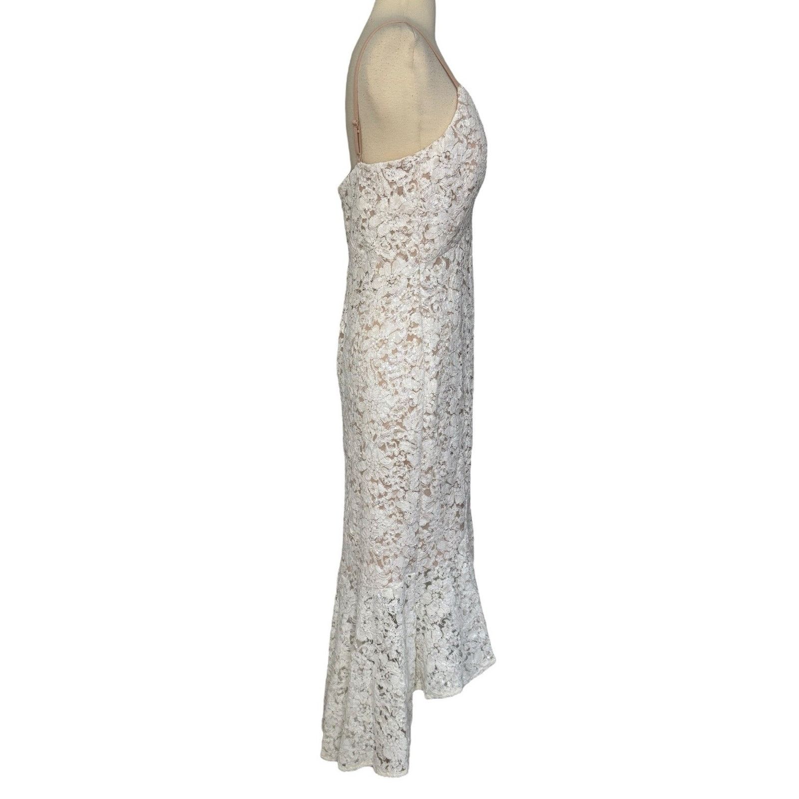 Other NIGHTWAY Mermaid High-Low Flounce Hem Lace Dress Sequin 10 Size M / US 6-8 / IT 42-44 - 7 Thumbnail