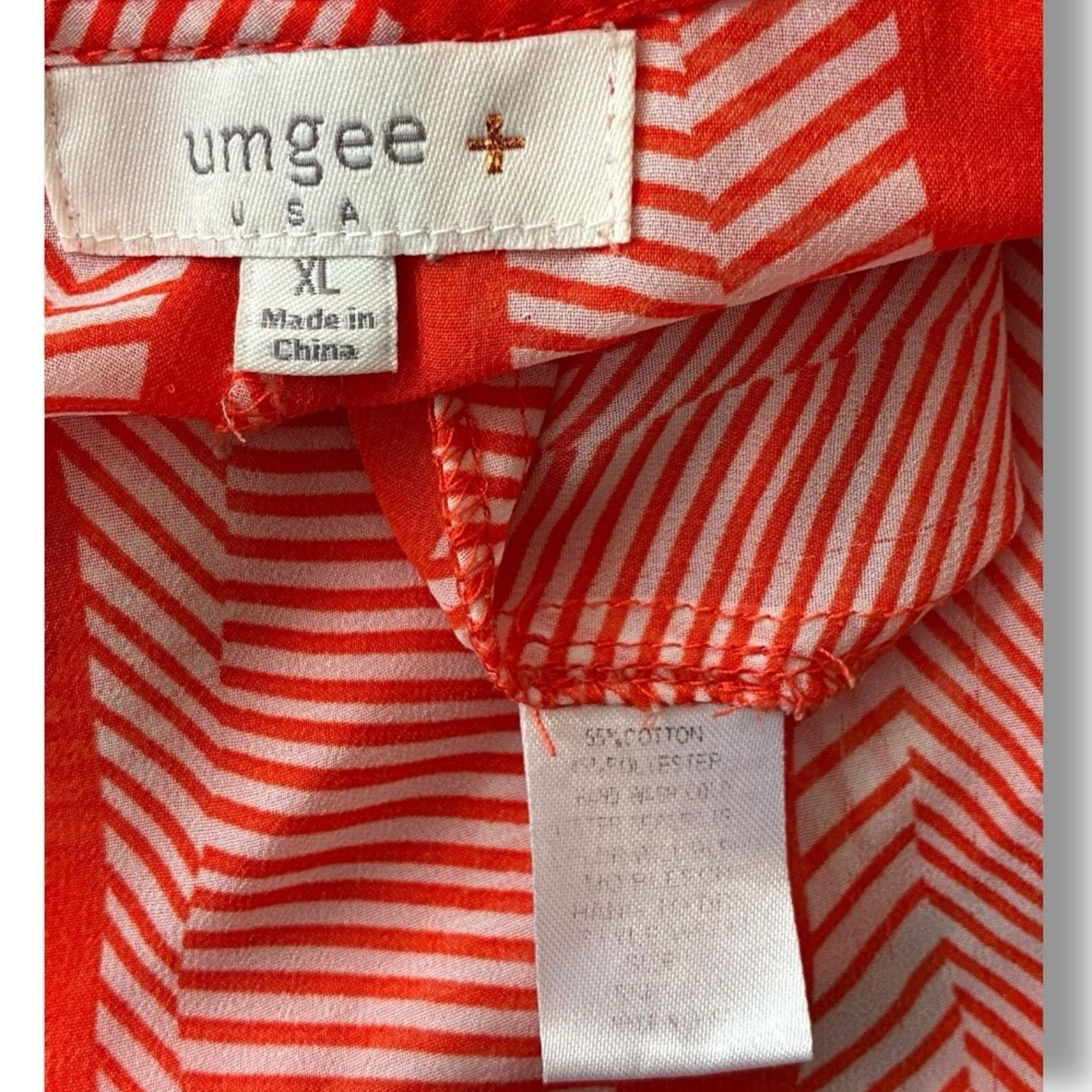 Other Umgee long sleeve sheer high low top with back hemline split Size XL / US 12-14 / IT 48-50 - 7 Thumbnail