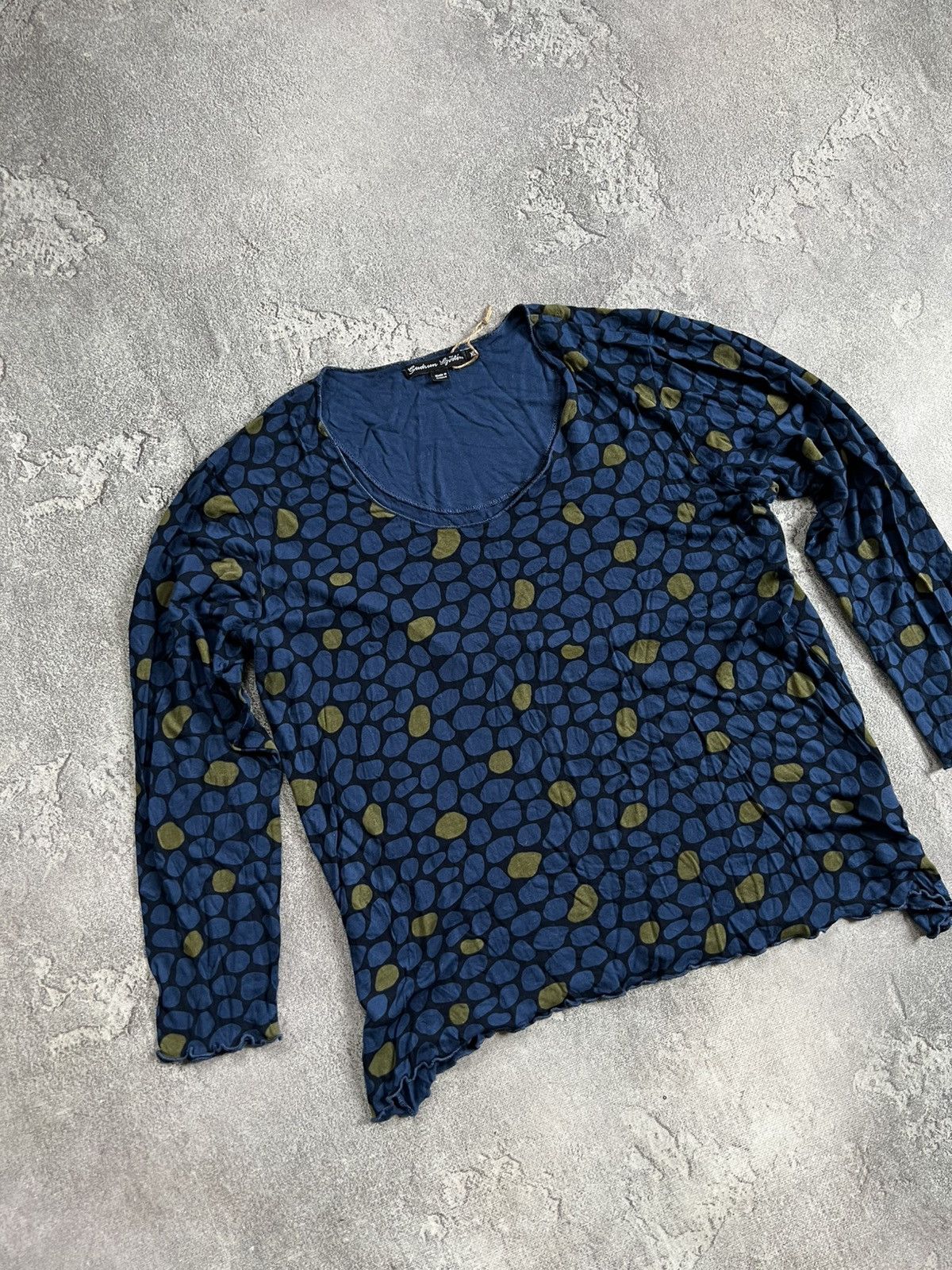 Gudrun Sjoden Gudrun Sjoden Print Blouse Long Sleeve Top Shirt XL Sjöden Size XL / US 12-14 / IT 48-50 - 4 Thumbnail