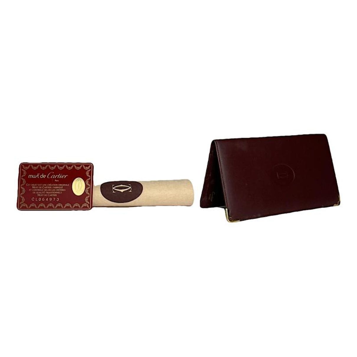 Cartier Burgundy Patent Leather Purse Size ONE SIZE - 1 Thumbnail