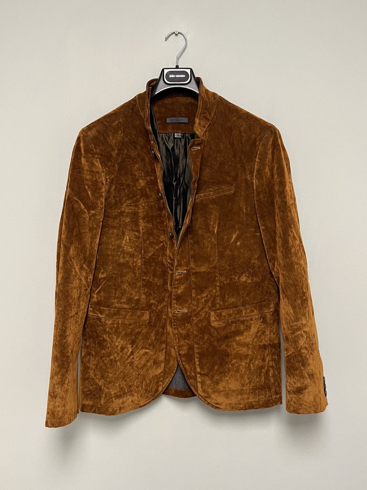 John Varvatos Crushed velvet button front jacket. 50 Size US M / EU 48-50 / 2 - 13 Thumbnail