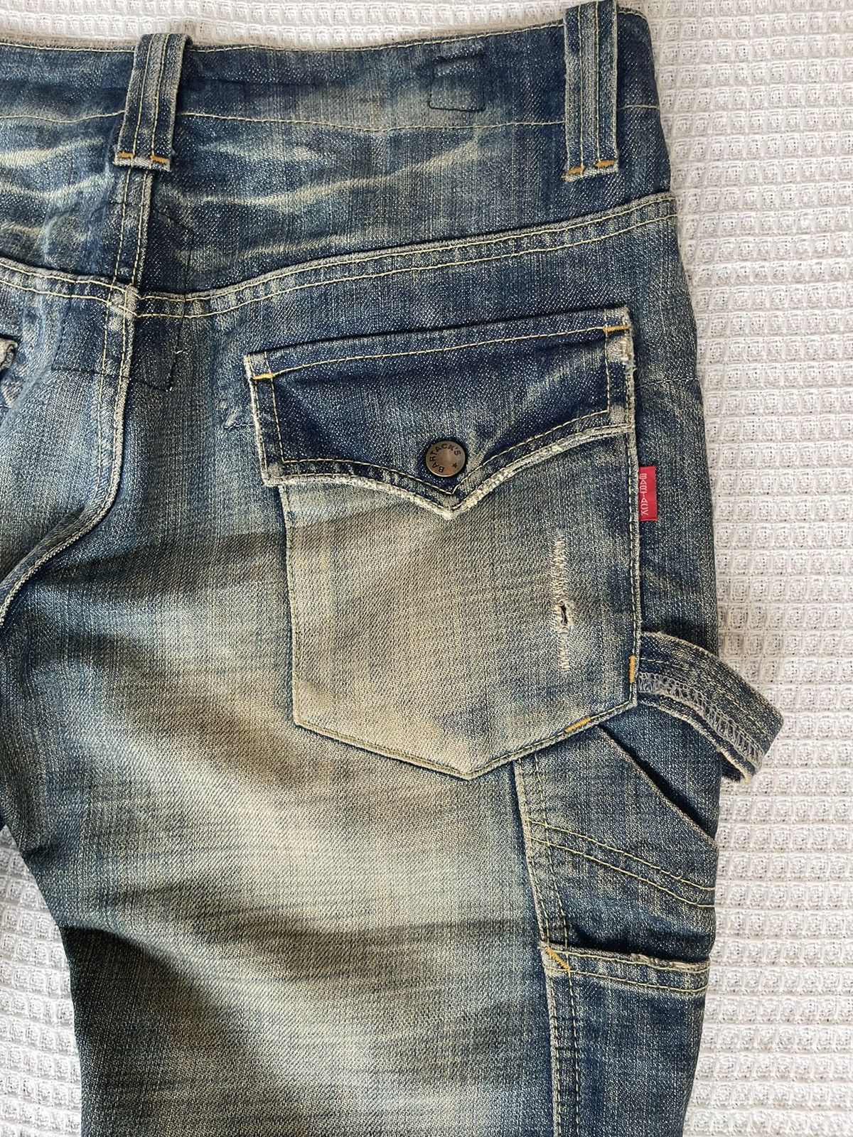 Hysteric Glamour Vintage 90s🔥BARTACK x QUADRO🔥Distressed Carpenter Denim Size US 30 / EU 46 - 12 Thumbnail