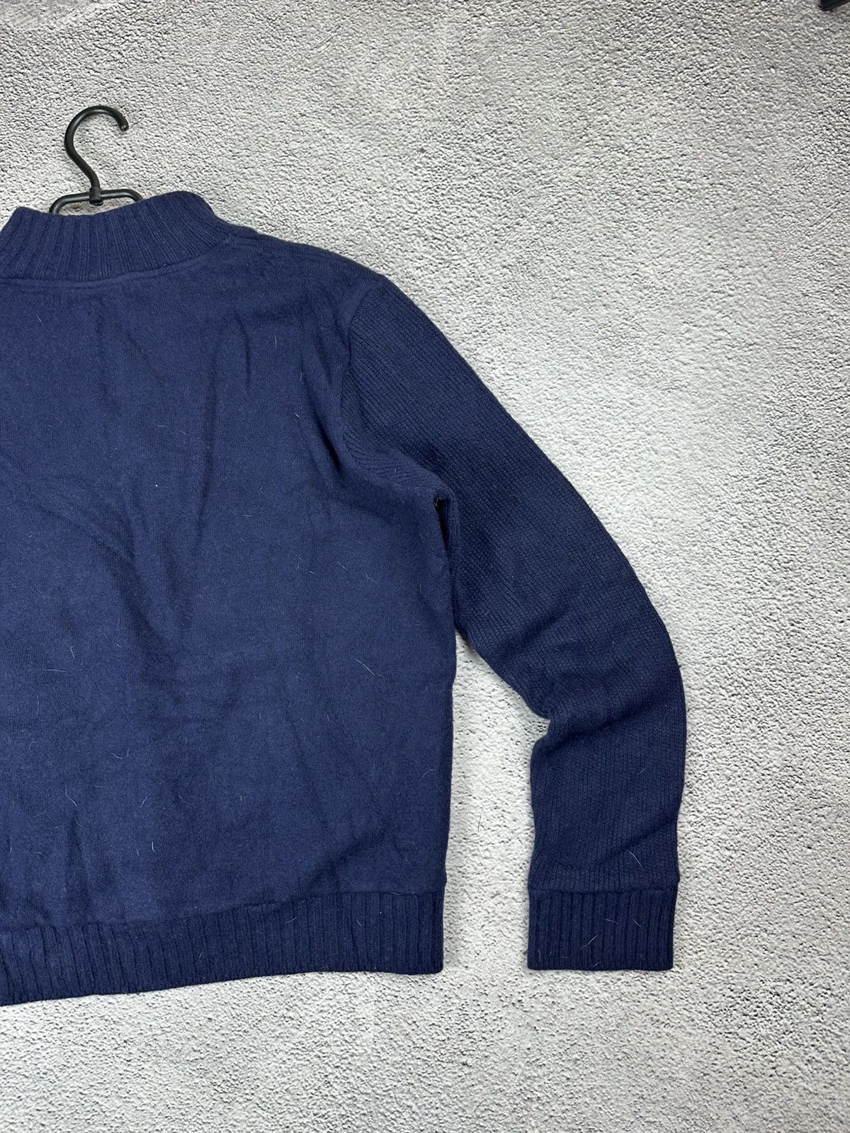 Lacoste Vintage Lacoste 1/4 Zip Wool Hoodie Knitwear Sweater Y2K Size US L / EU 52-54 / 3 - 8 Thumbnail