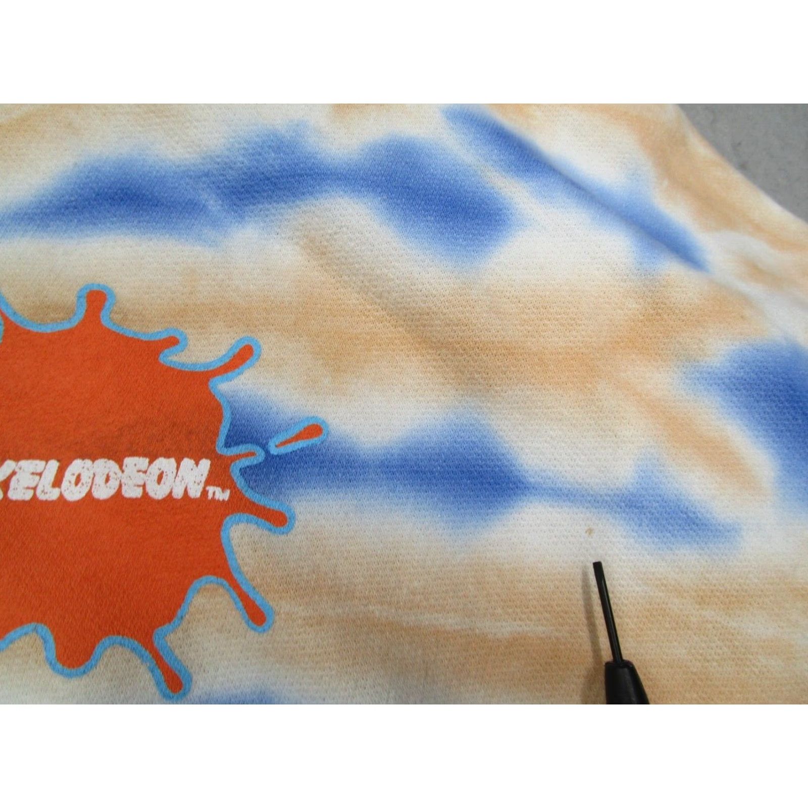 Nickelodeon Nickelodeon Hoodie Mens XL Blue Ren Stimpy Tie Dye Fleece Pullover TV Knit Geometric Logo 90s Cartoon Sports All Seasons Size US XL / EU 56 / 4 - 5 Thumbnail