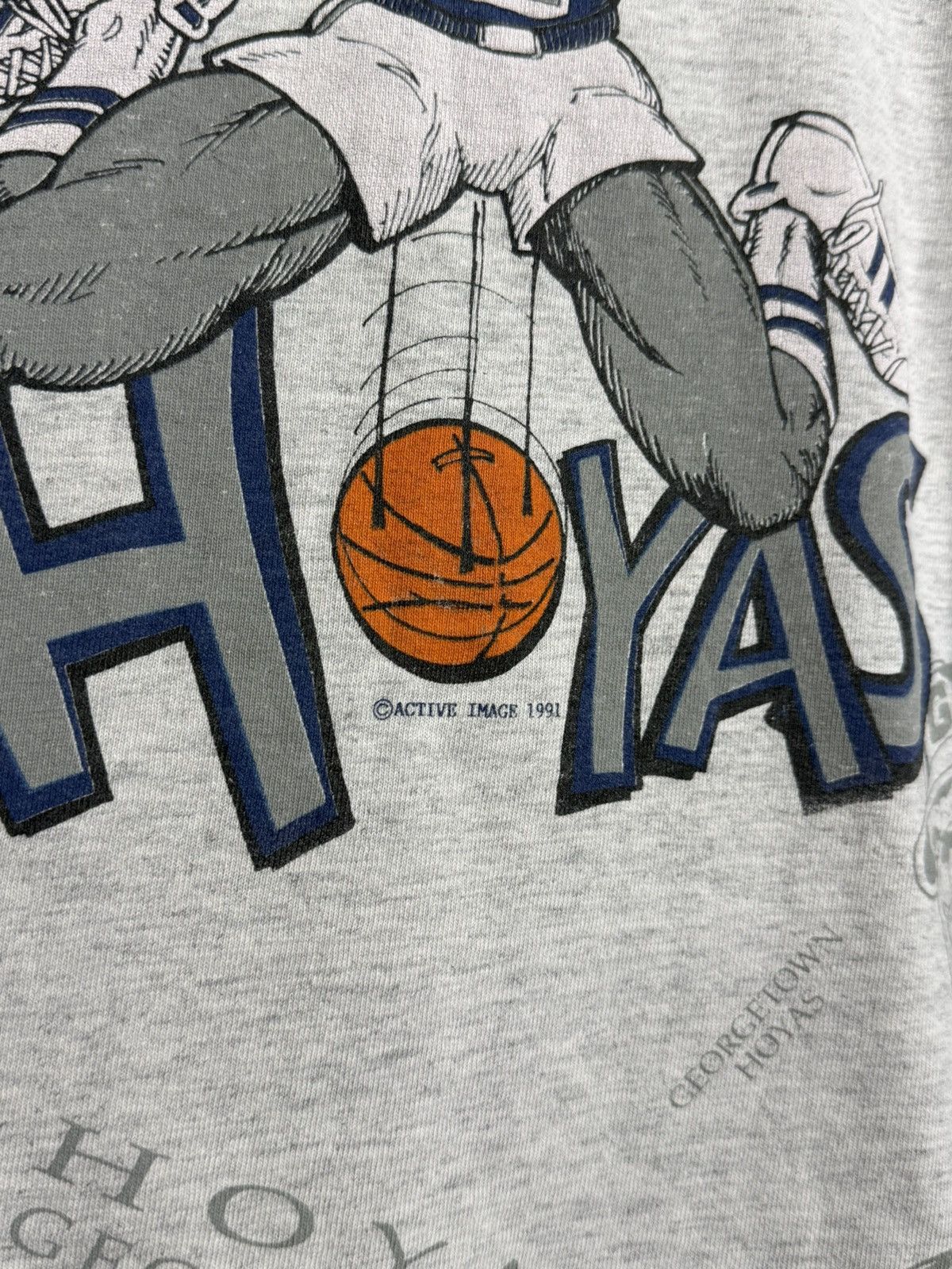 Other Vintage Georgetown Hoyas Active Image 1991 tshirt size L Size US L / EU 52-54 / 3 - 9 Thumbnail