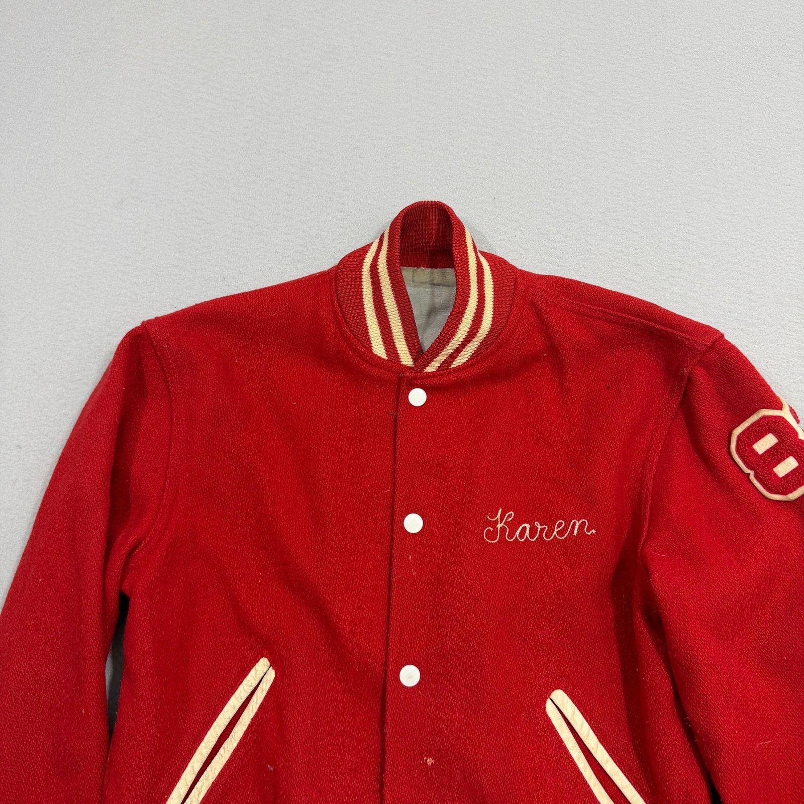 Vintage Vintage 1982 Monroe High Varsity Jacket Small Wool 80s Size US S / EU 44-46 / 1 - 2 Thumbnail