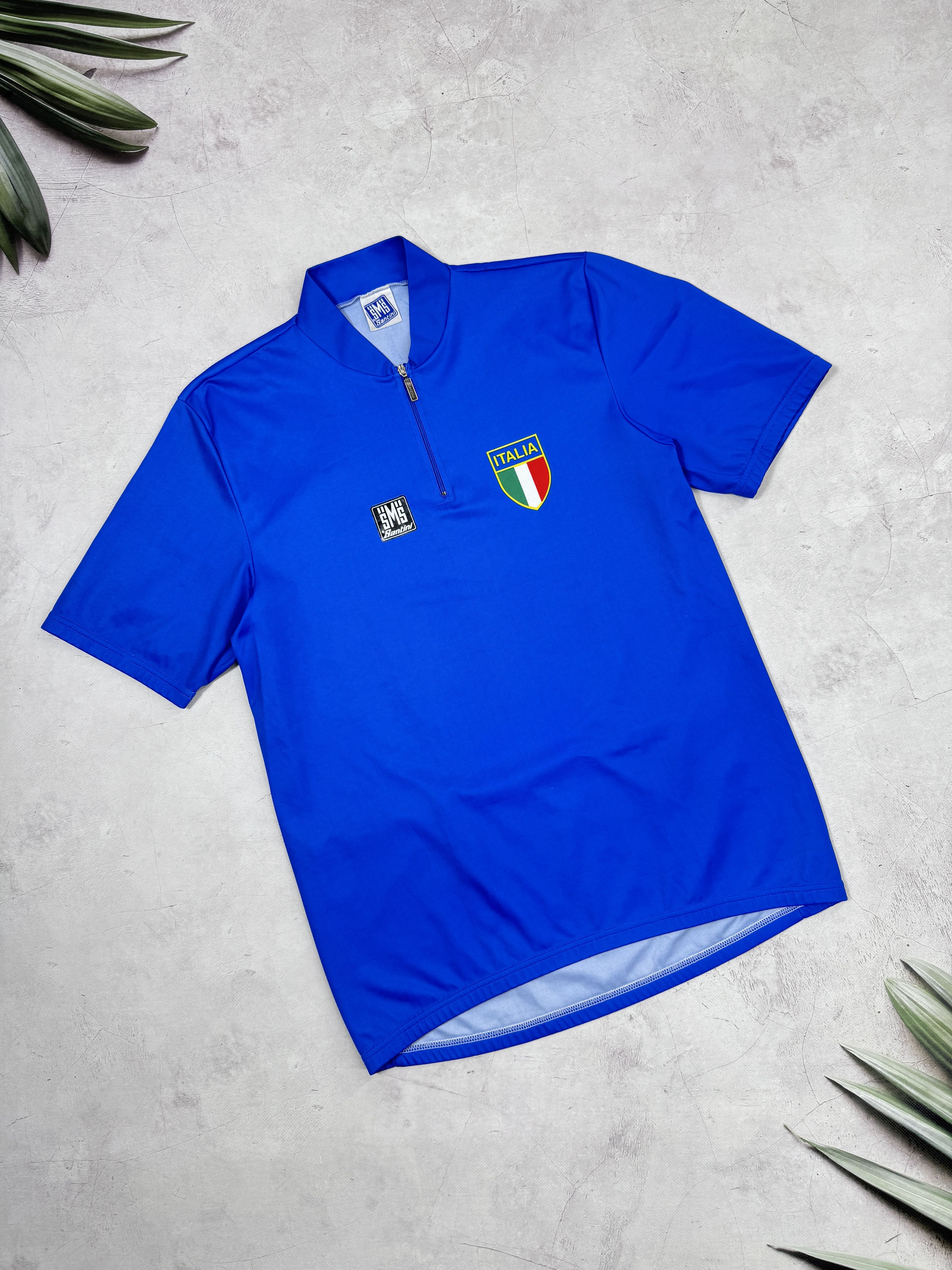 Vintage Vintage Santini Cycling Jersey Italy Team Size US XL / EU 56 / 4 - 3 Thumbnail