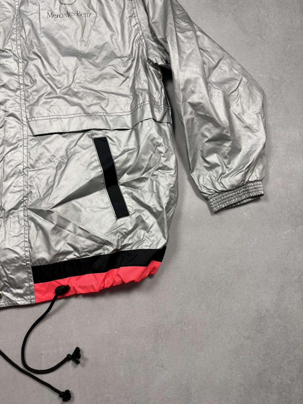 Mercedes-Benz Mercedes Benz Silver Jacket Vintage Racing Windbreaker 90s Size US XL / EU 56 / 4 - 6 Thumbnail
