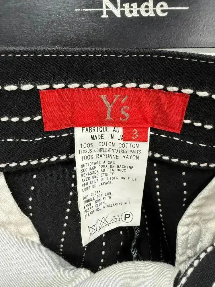 Yohji Yamamoto Sz 3 Yohji Yamamoto Y's Red Label Stripes Uneven Trouser-25 Size US 32 / EU 48 - 9 Thumbnail