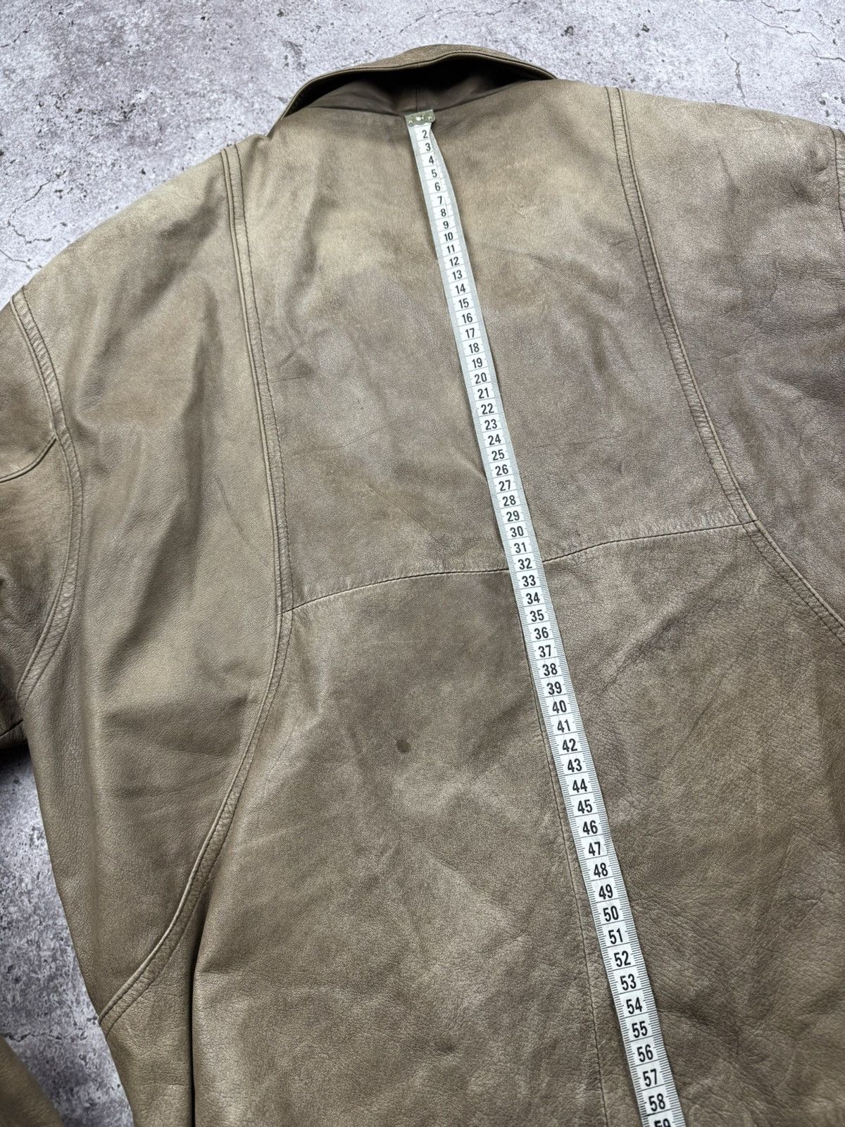 Japanese Brand Vintage Kapital Style Faded Distressed Bomber Leather Jacket Size US M / EU 48-50 / 2 - 13 Thumbnail