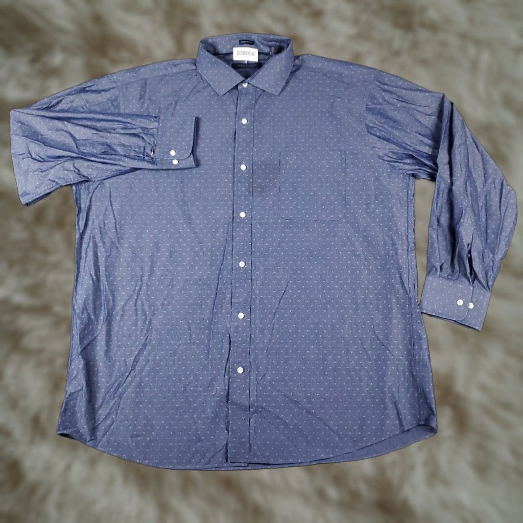 Tommy Hilfiger Tommy Hilfiger Shirt Men's XL Blue Casual Button-Up Long Sleeve Mens Size US XL / EU 56 / 4 - 1 Thumbnail