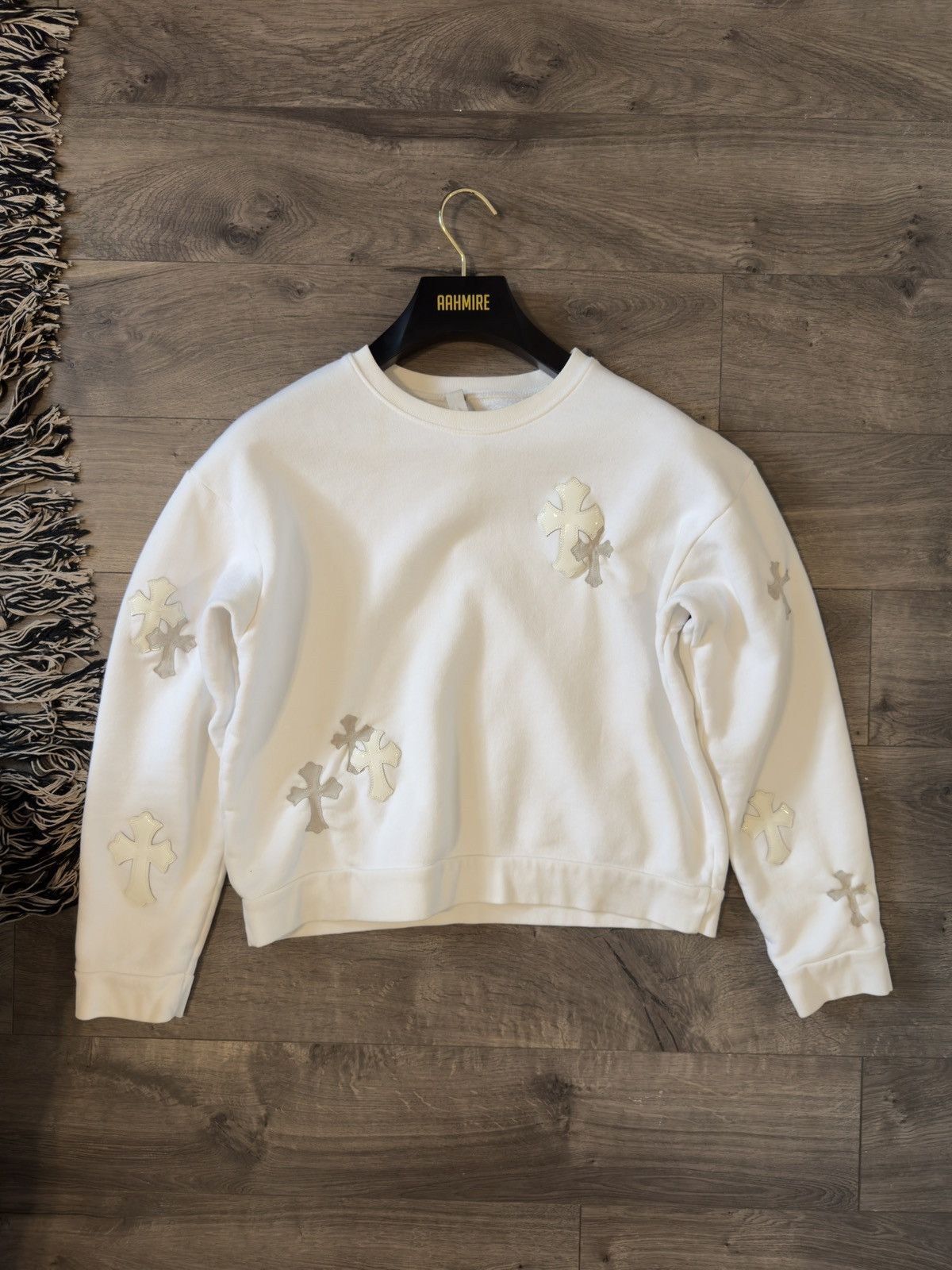 Chrome Hearts Chrome Heart Cross Patch Crewneck Size US M / EU 48-50 / 2 - 1 Thumbnail