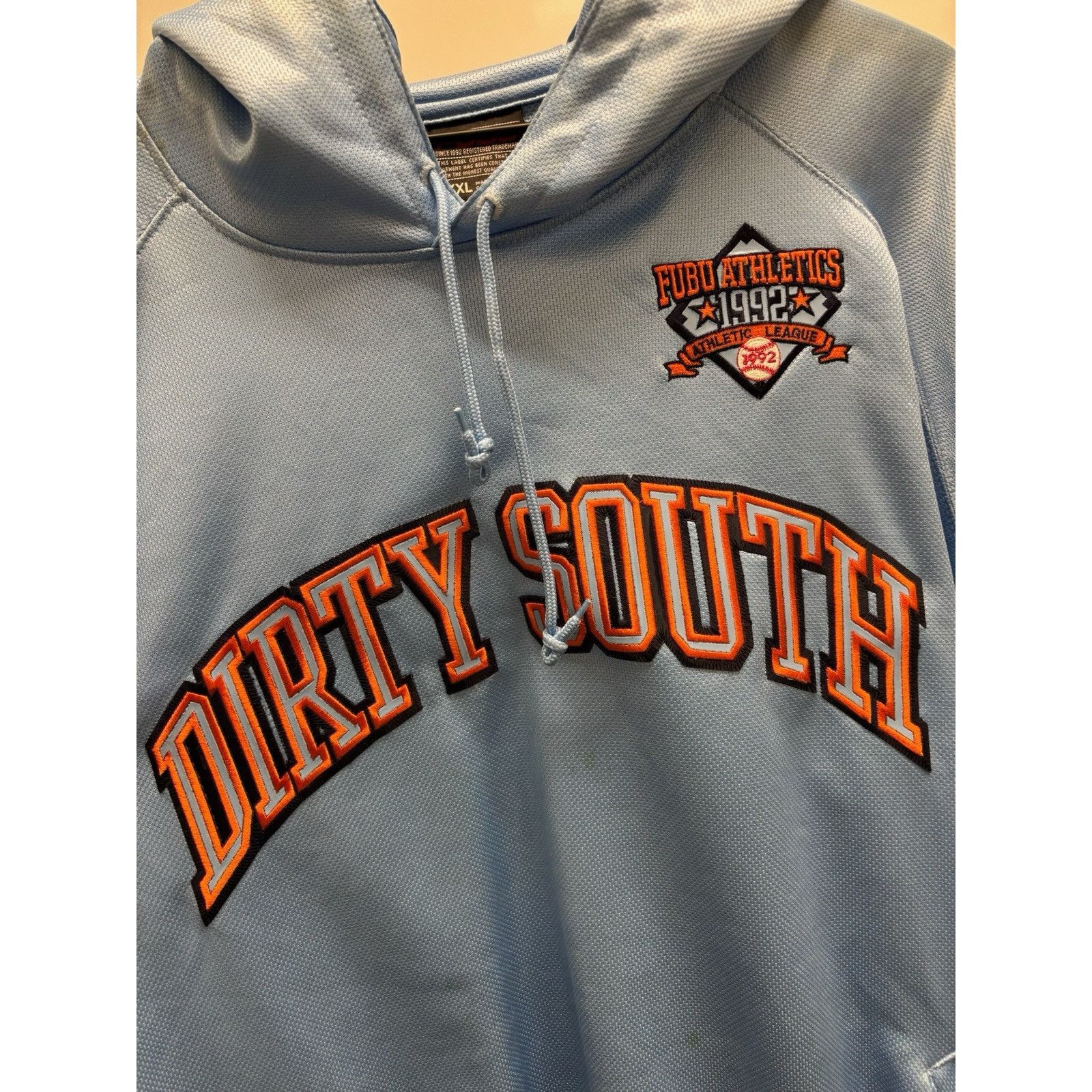 Fubu × Vintage Vintage Y2K Fubu Dirty South Blue Hoodie XXL Damien John Size US XXL / EU 58 / 5 - 4 Thumbnail