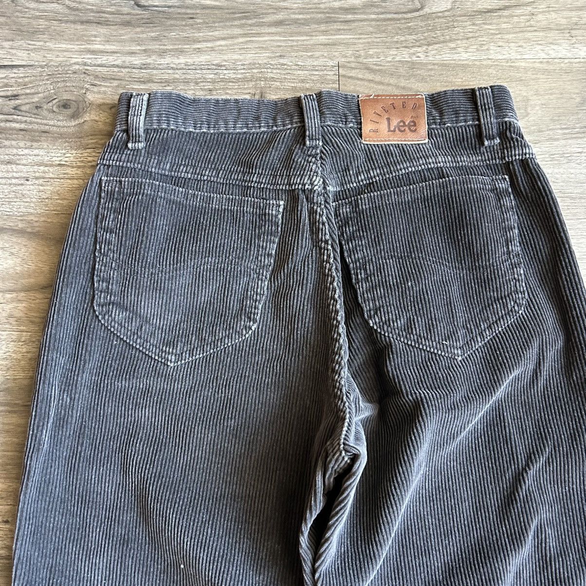 Lee 90s Vintage Riveted By Lee Tapered Brown Corduroy Pants Size 30" / US 8 / IT 44 - 6 Thumbnail