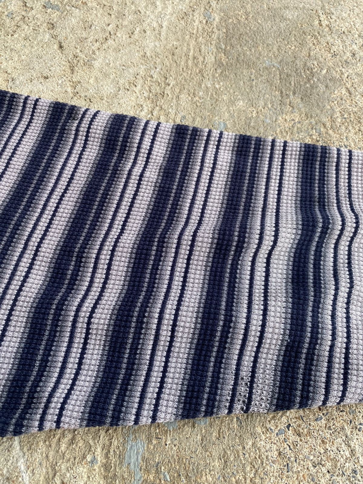 Coogi × Vintage Vintage Y2K Montana Blue Grunge Stripe Thermal Shirt Size US L / EU 52-54 / 3 - 11 Thumbnail