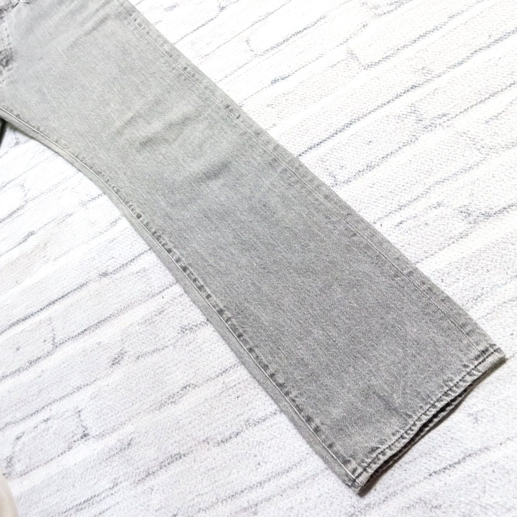Denime VINTAGE Nom De Guerre Jeans Denim Mens 00s 32x32 1/2 Grey Size US 32 / EU 48 - 4 Thumbnail