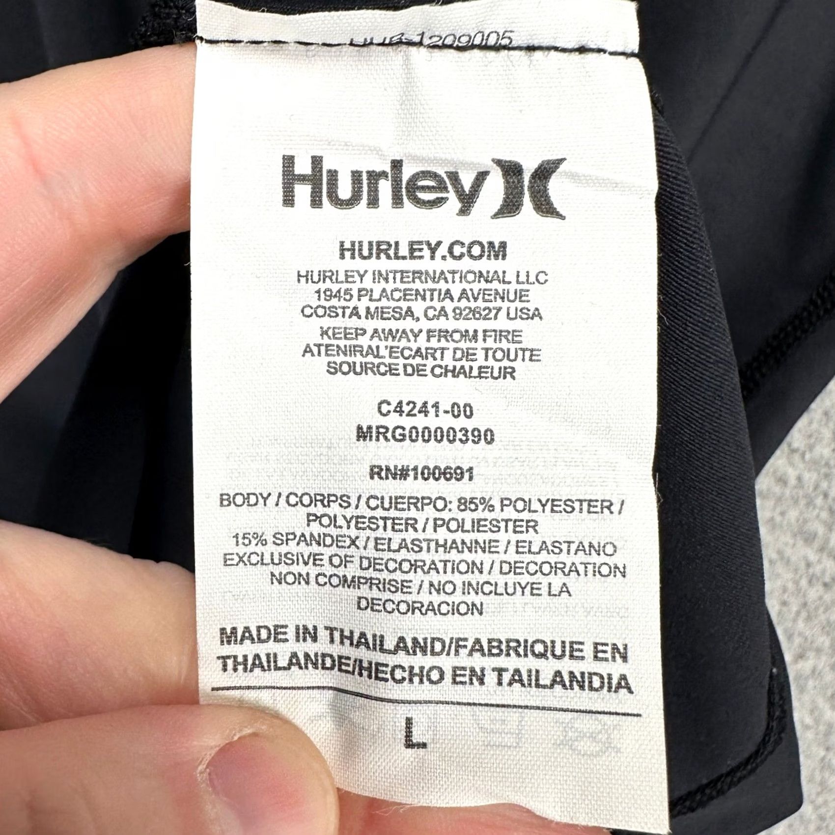 Hurley Hurley Men T-Shirt Graphic Print Crewneck Short Sleeve Large Black Size US L / EU 52-54 / 3 - 4 Thumbnail