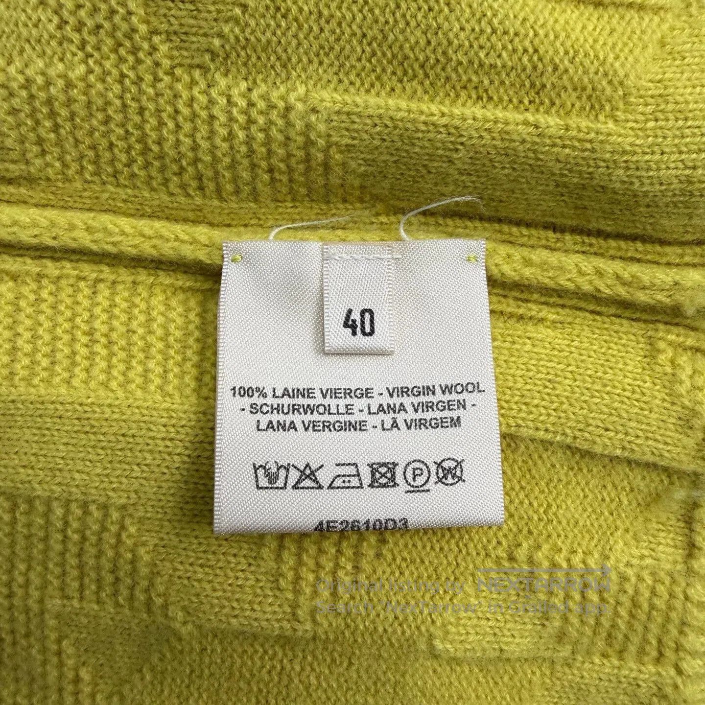 Hermes hermes yellow wool sweater with tags. Size US M / EU 48-50 / 2 - 6 Thumbnail