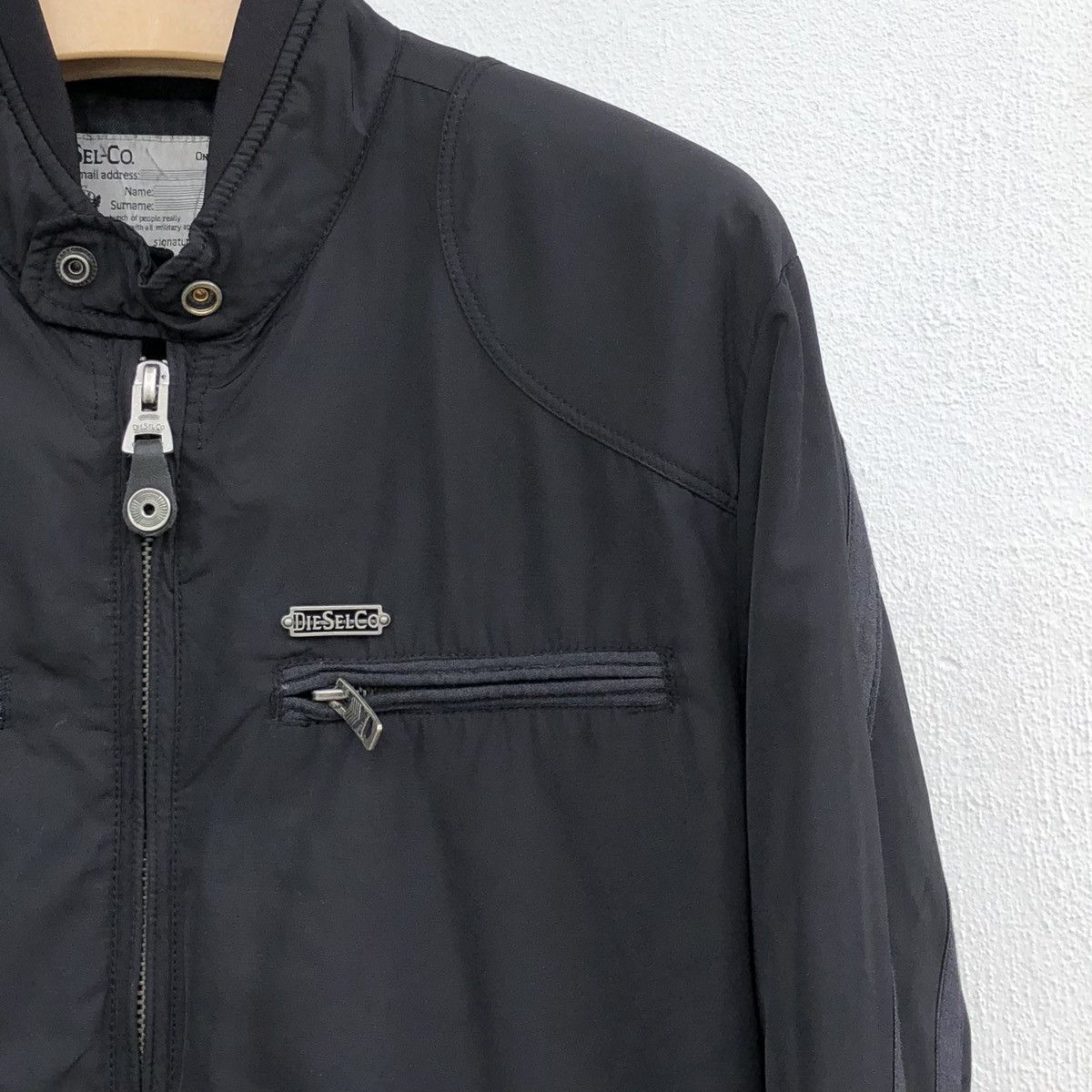 Diesel DIESEL Men's Black Jeffir Teflon Waterproof Bomber Jacket Size US L / EU 52-54 / 3 - 8 Thumbnail