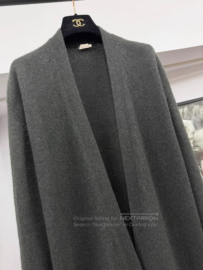 Hermes Hermes Dark Green Single Button Long Knit Cardigan Size XS / US 0-2 / IT 36-38 - 2 Thumbnail