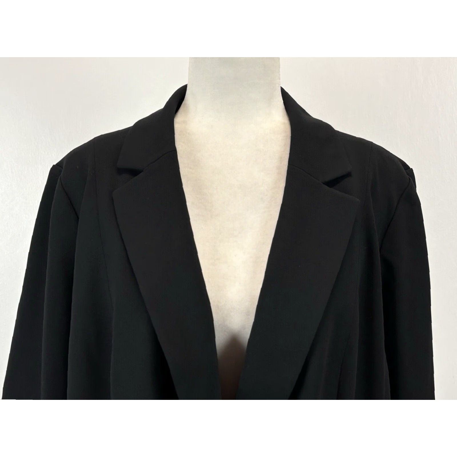 Talbots VINTAGE? No — Talbots Black Blazer Jacket 16W Women’s Blazer Plus Size Jacket Long Sleeve 2-Button Career Capsule (Women) Size XXL / US 16-18 / IT 52-54 - 5 Thumbnail