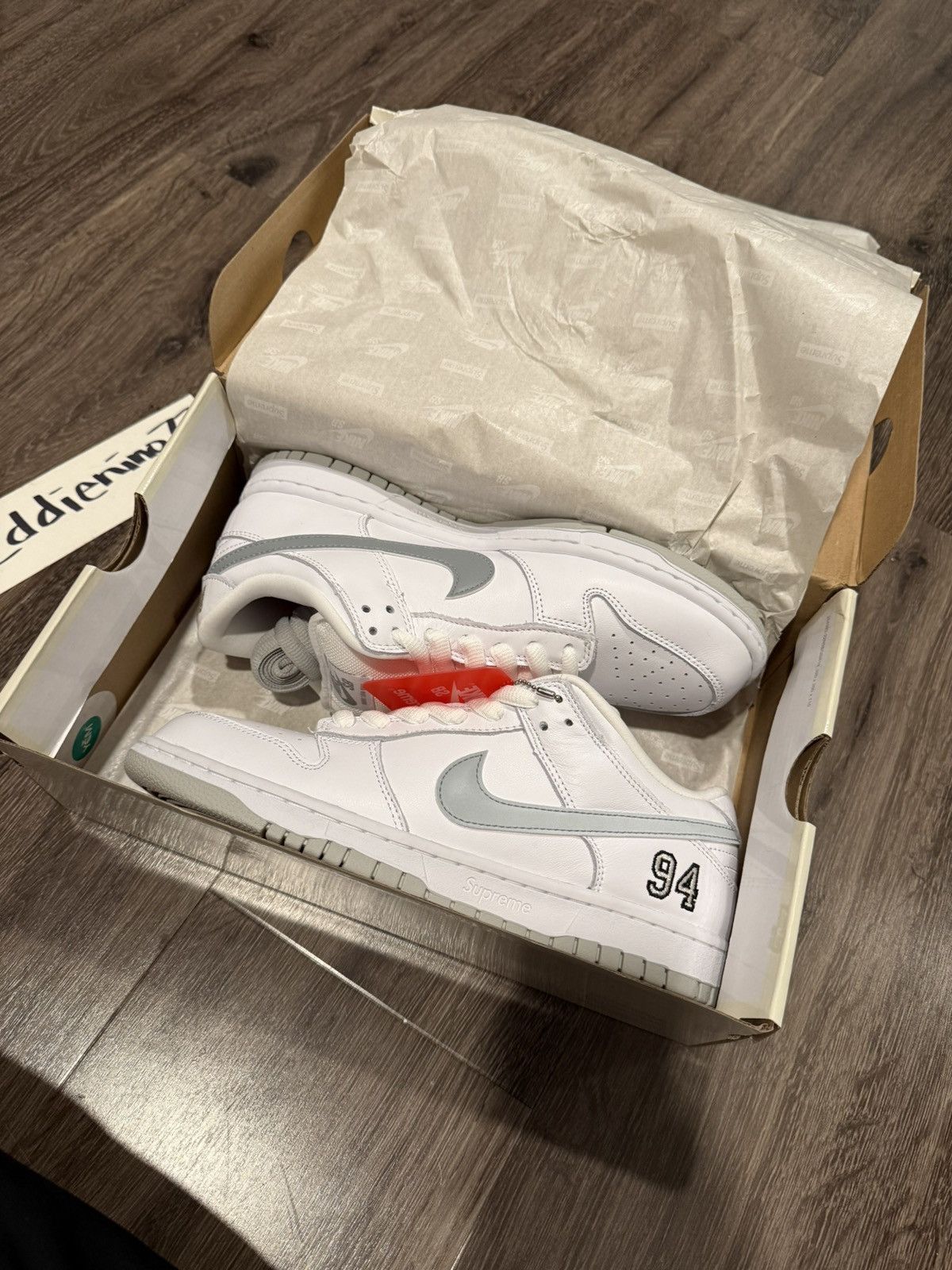 Nike × Supreme Nike SB Dunk Low Supreme 94 Size US 8.5 / EU 41-42 - 5 Thumbnail