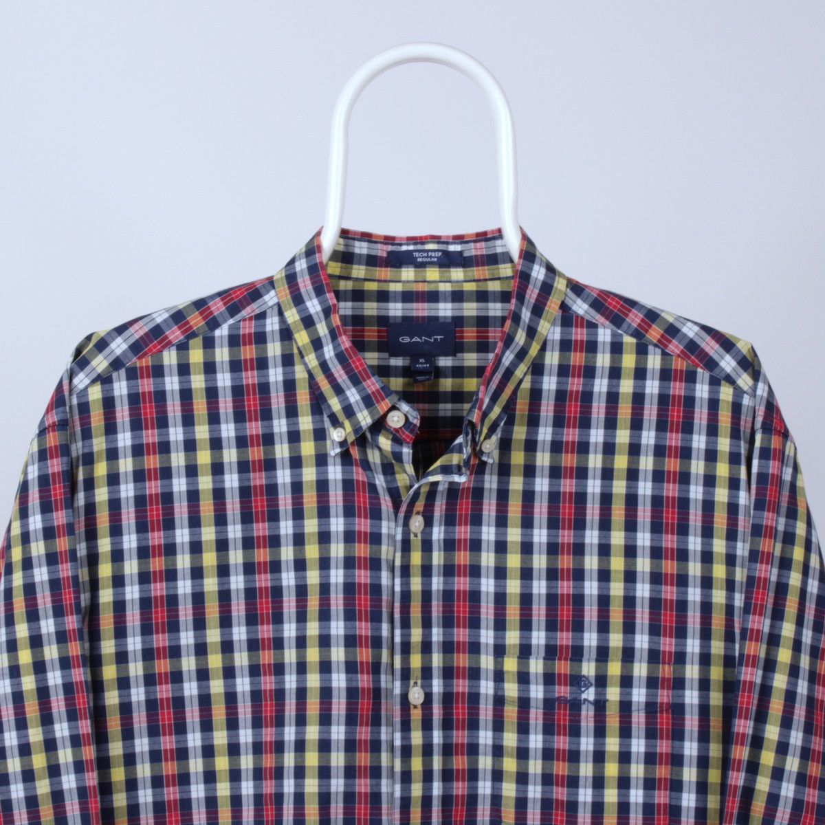 Designer × Gant GANT Tech Prep Multicolor Plaid Button Long Sleeve Shirt Size US XL / EU 56 / 4 - 2 Thumbnail
