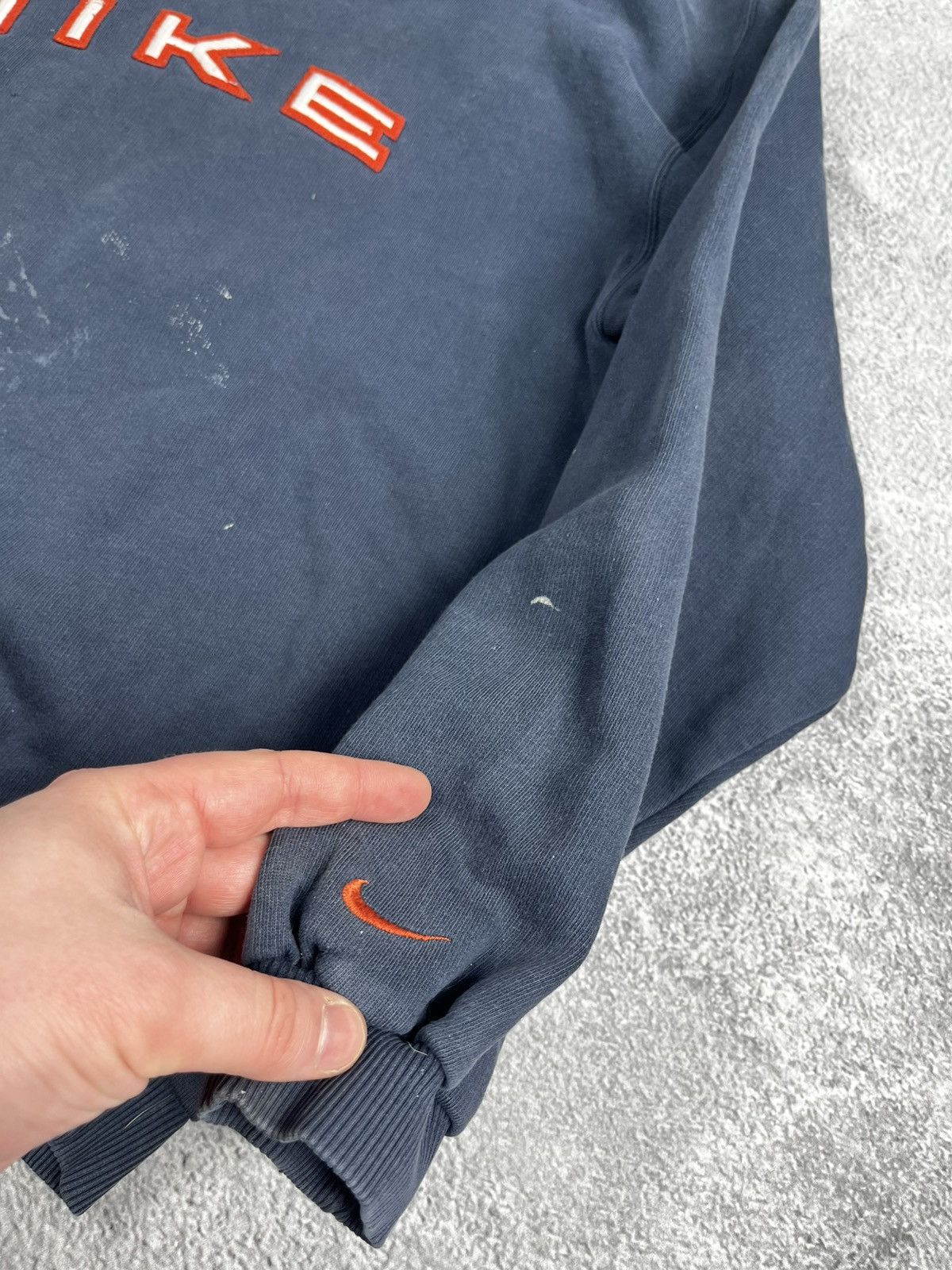 Nike Vintage Nike Jumper Sweater Navy Blue Embroidered Spell Out Size US M / EU 48-50 / 2 - 8 Thumbnail