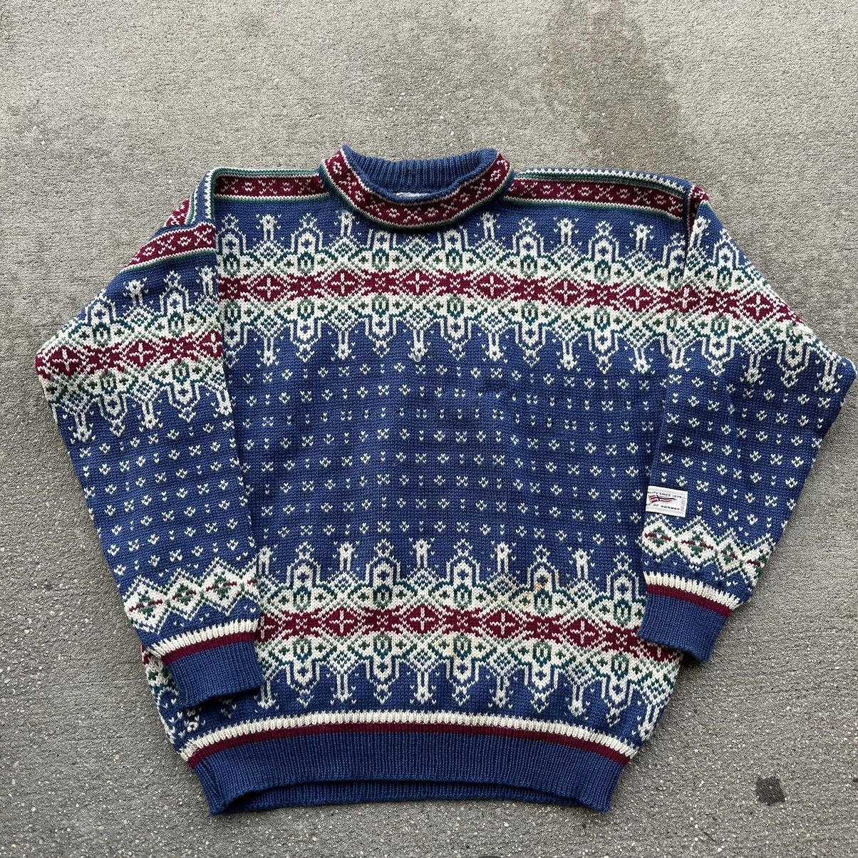 image of 1980S Dale Of Norway, Full Print, Heavy Knit Sweater, Men's (Size XL)