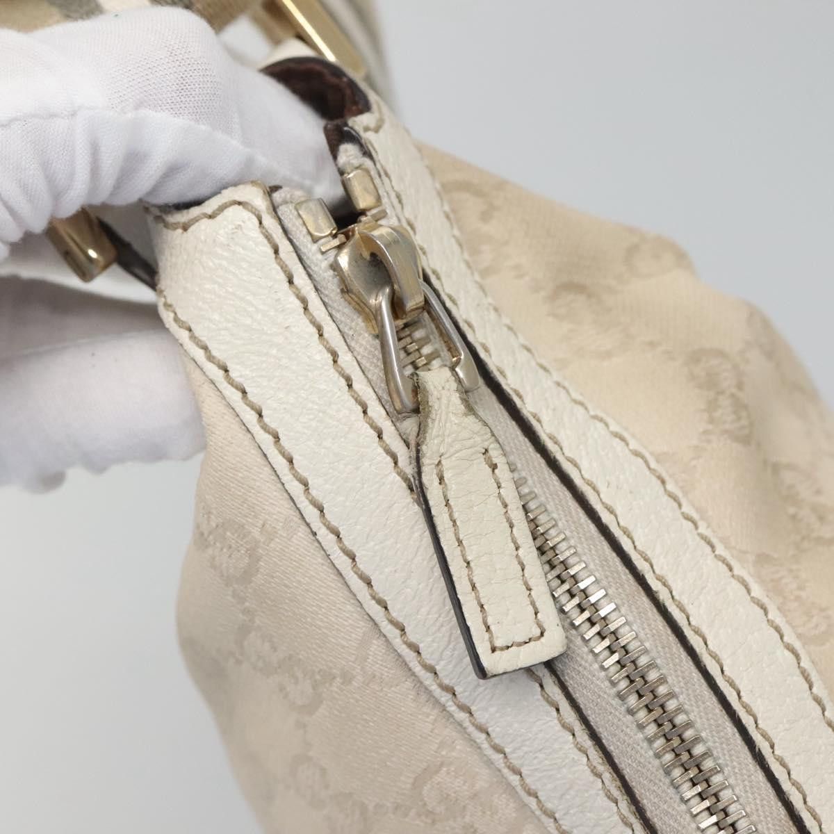 Gucci GUCCI GG Canvas Shoulder Bag White Gold Size ONE SIZE - 10 Thumbnail
