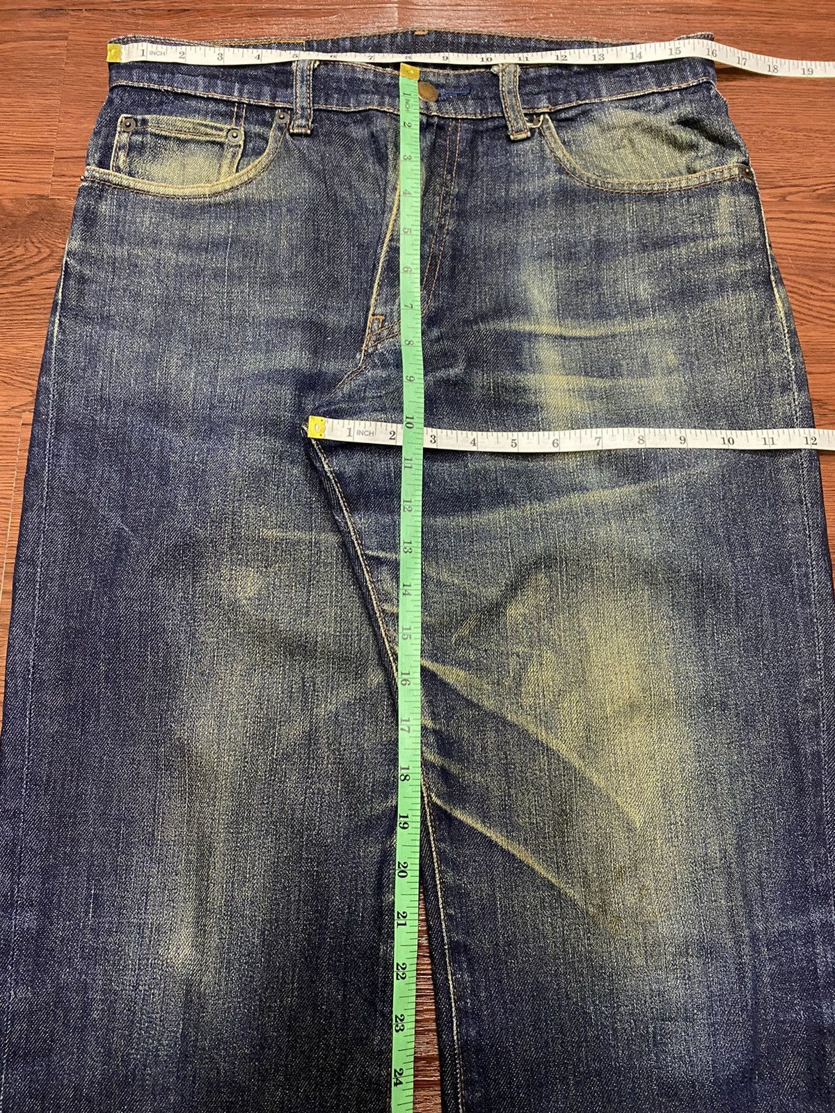Japanese Brand Vintage Japanese Brands Uniqlo S003 Mud Wash Loose Jeans Size US 32 / EU 48 - 9 Thumbnail