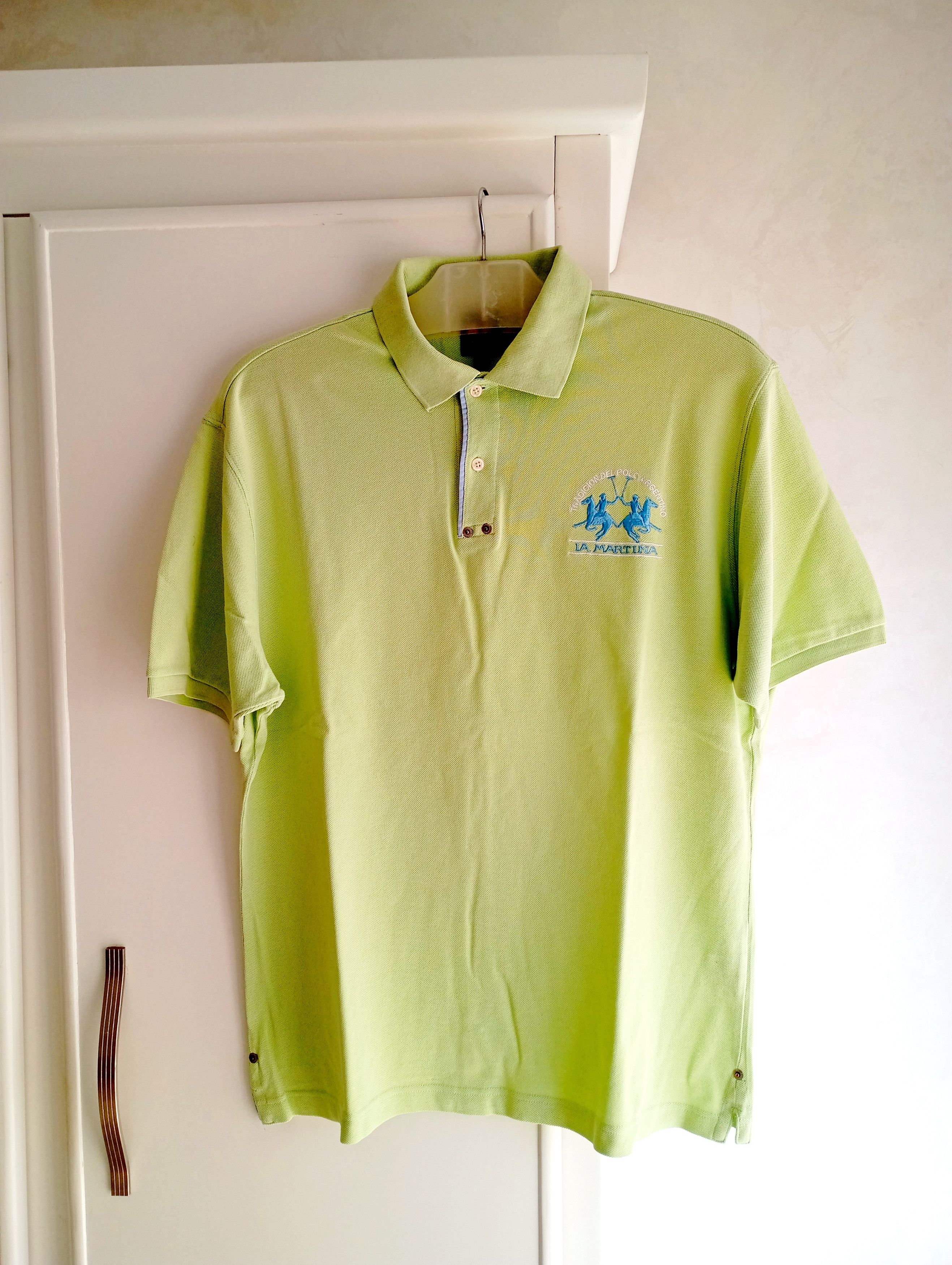 La Martina × Polo Ralph Lauren × Vintage La Martina Polo T-Shirt Rare Retro Size US XL / EU 56 / 4 - 1 Thumbnail