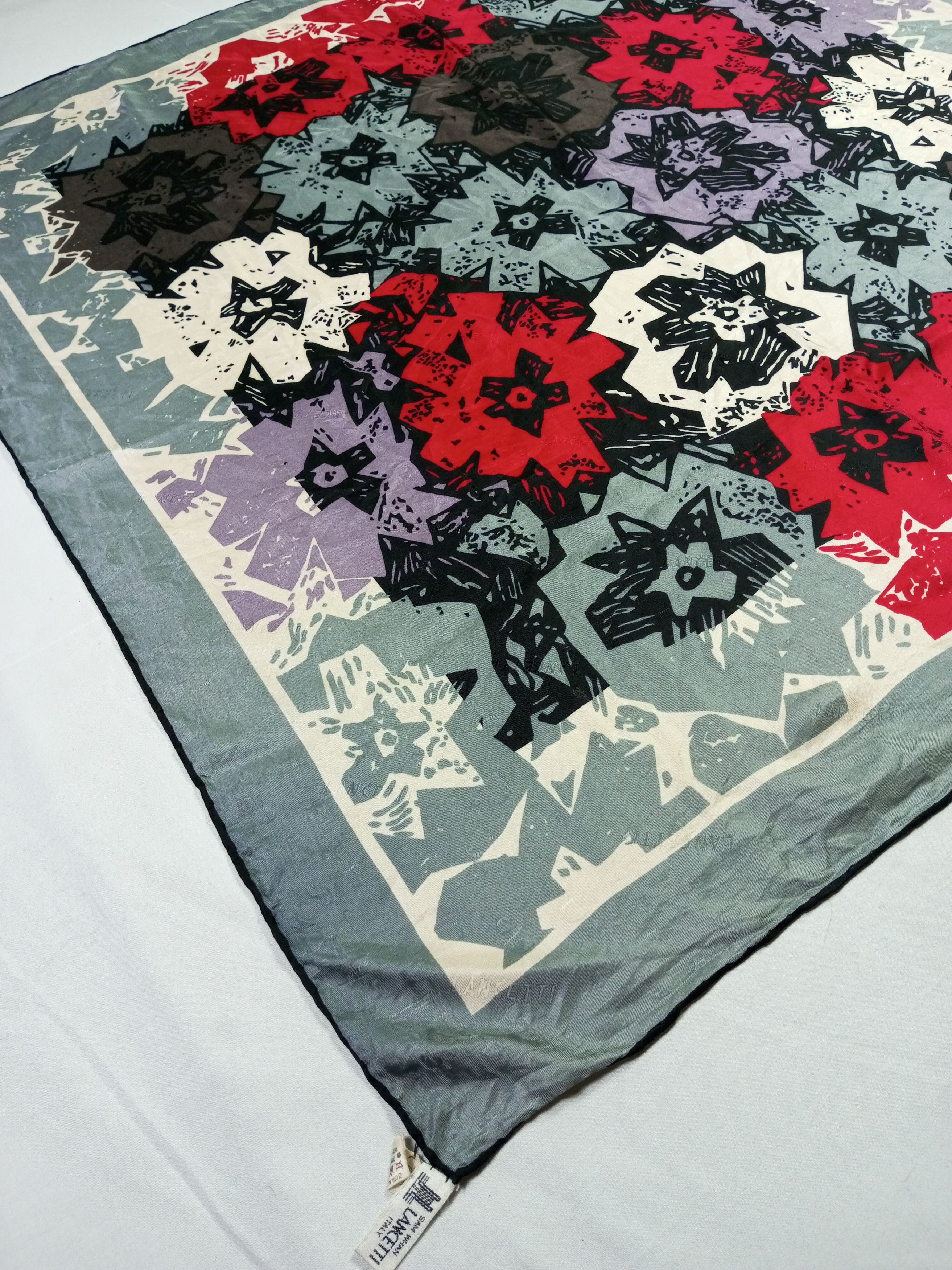 Lui di Lancetti × Vintage Vintage Designer Silk Scarf Lui de Lancetti Size ONE SIZE - 4 Thumbnail