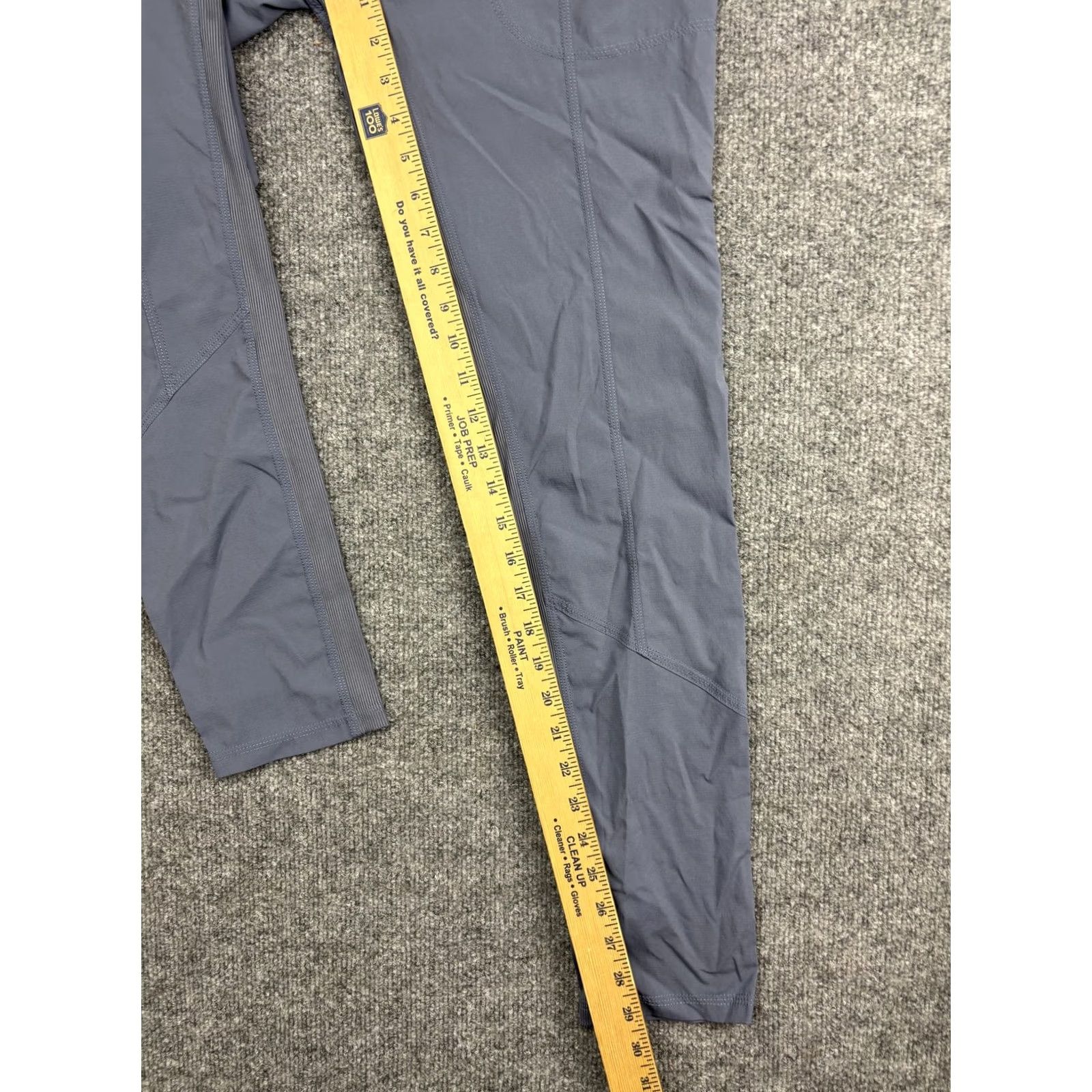 Vintage Indyeva Pants Womens XS Gray Lightweight Tapered Ankle Hiking Zip Pocket Stretch Size 26" / US 2 / IT 38 - 5 Thumbnail