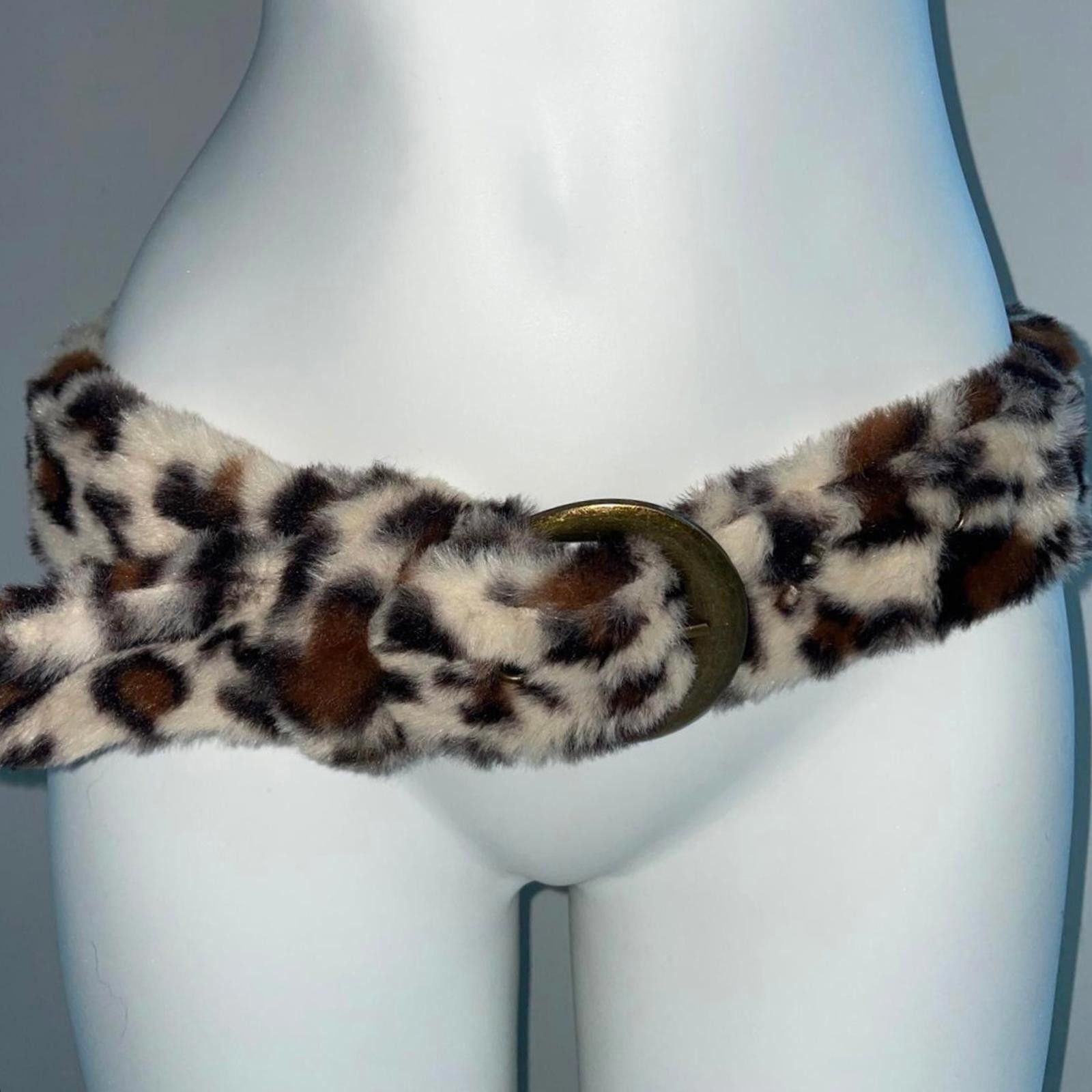Japanese Brand Y2K Furry Retro Whimsical Animal Print Buckle Modern Belt Size ONE SIZE - 1 Thumbnail