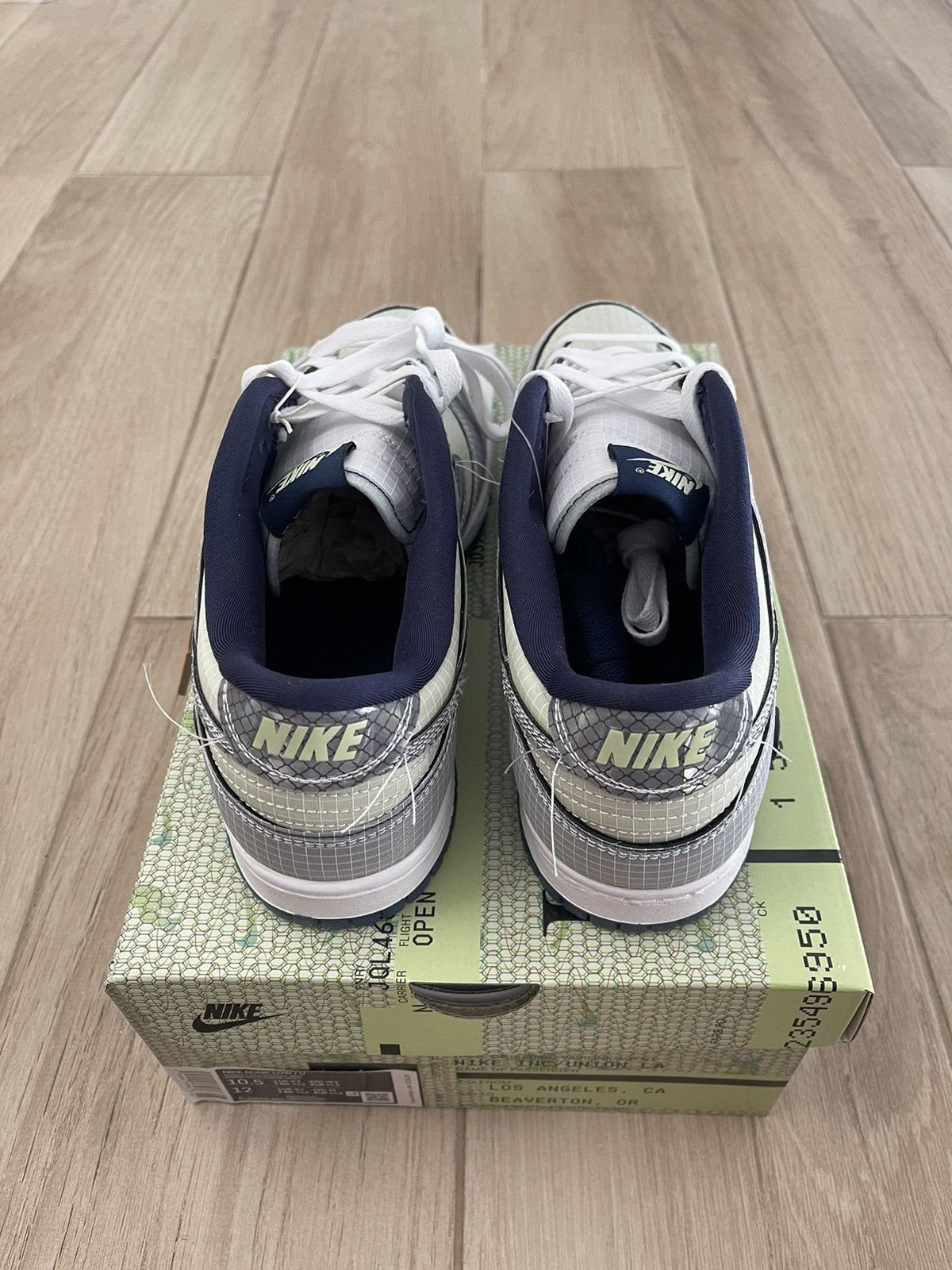 Nike Union LA Dunk Low Passport Pack Pistachio 2022 Size US 10.5 / EU 43-44 - 5 Thumbnail