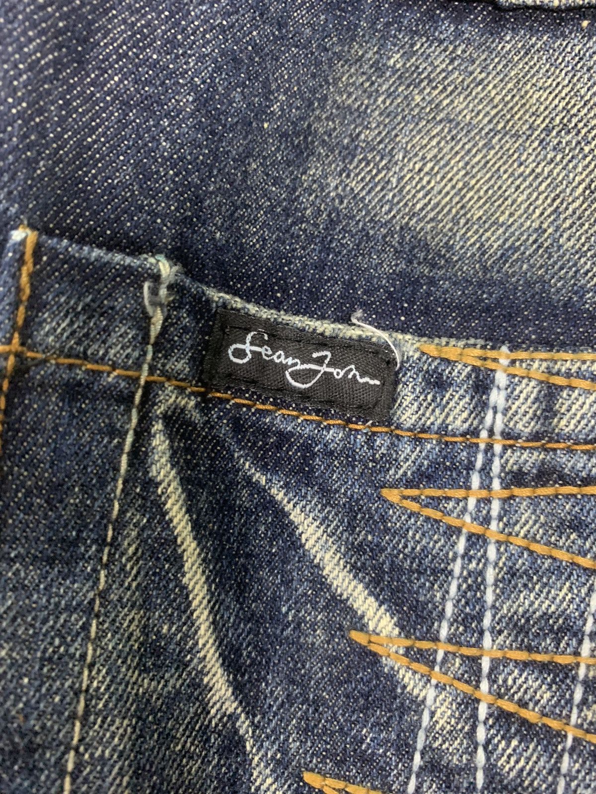 Sean John × Vintage Sean John distress denim Size US 36 / EU 52 - 12 Thumbnail