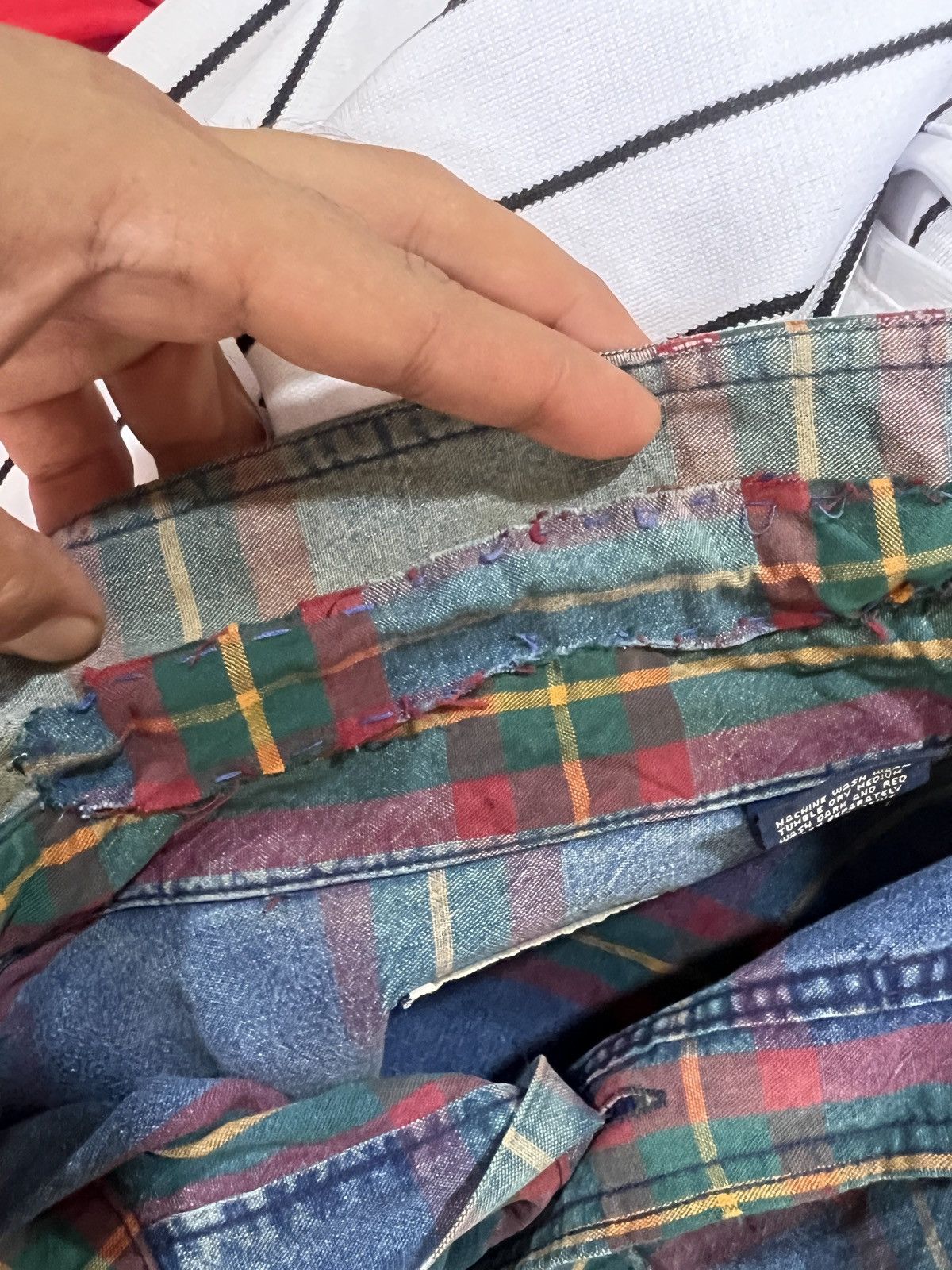Lee 🔥Distressed Vintage Lee Made in Usa Flannel Size US M / EU 48-50 / 2 - 17 Thumbnail