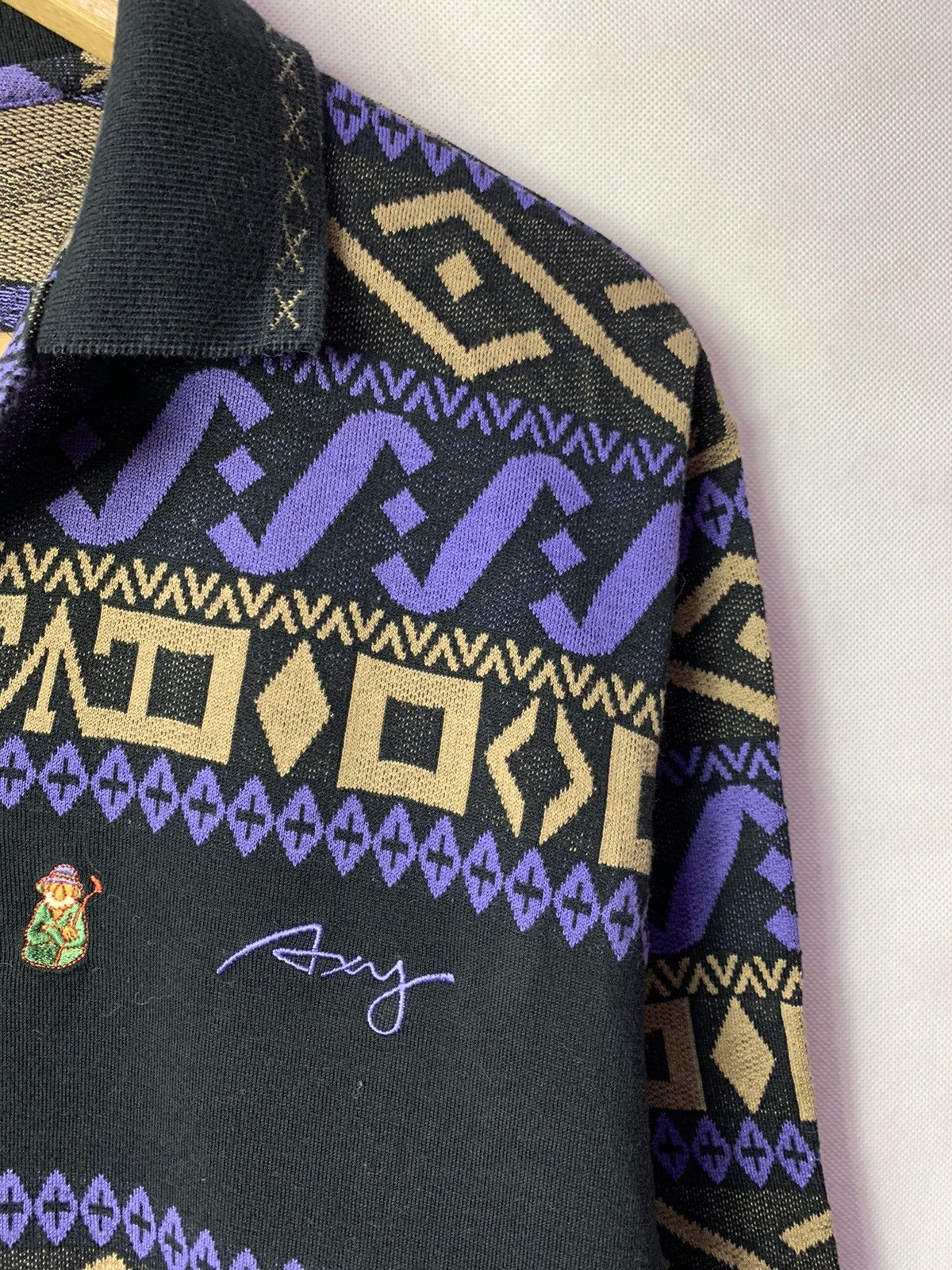 Japanese Brand 🔥 Vintage 90s Japanese Brand Axy Polo Knitwear Size US M / EU 48-50 / 2 - 5 Thumbnail