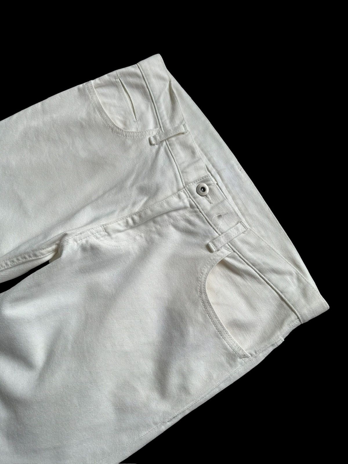Uru 13FW URU - White denim jeans Size US 33 - 7 Thumbnail