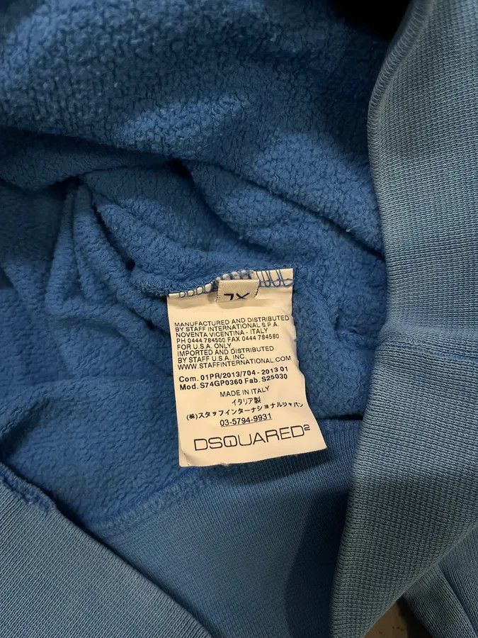 Dsquared2 SS2013 Dsquared2 Blue Distressed Faded Crewneck Sweater Size US L / EU 52-54 / 3 - 8 Thumbnail